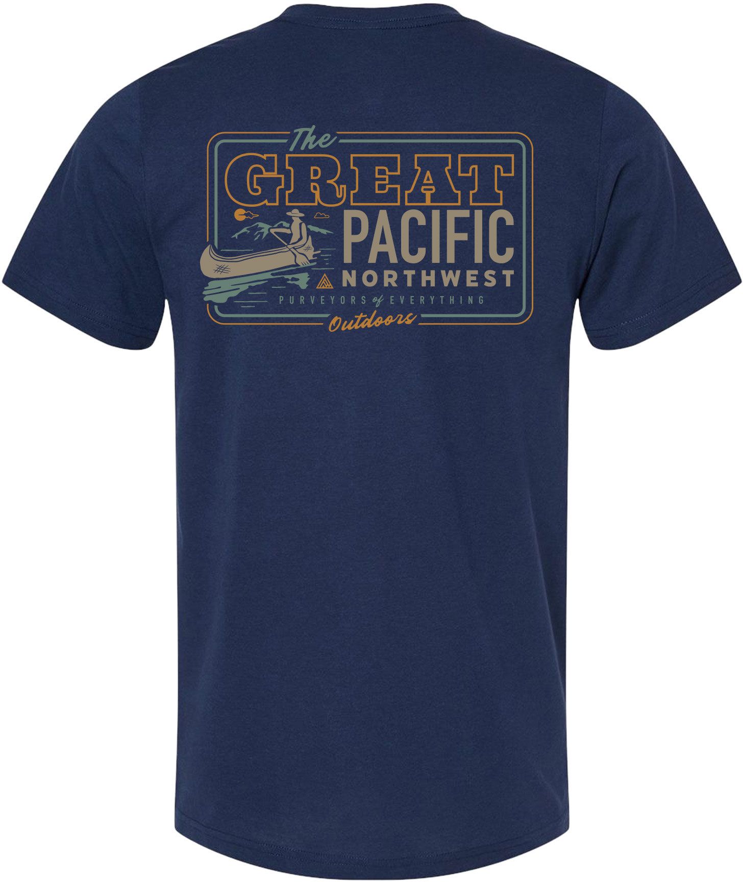 Great PNW Men's Pacific Northwest Navy 2 Hit T-Shirt product image