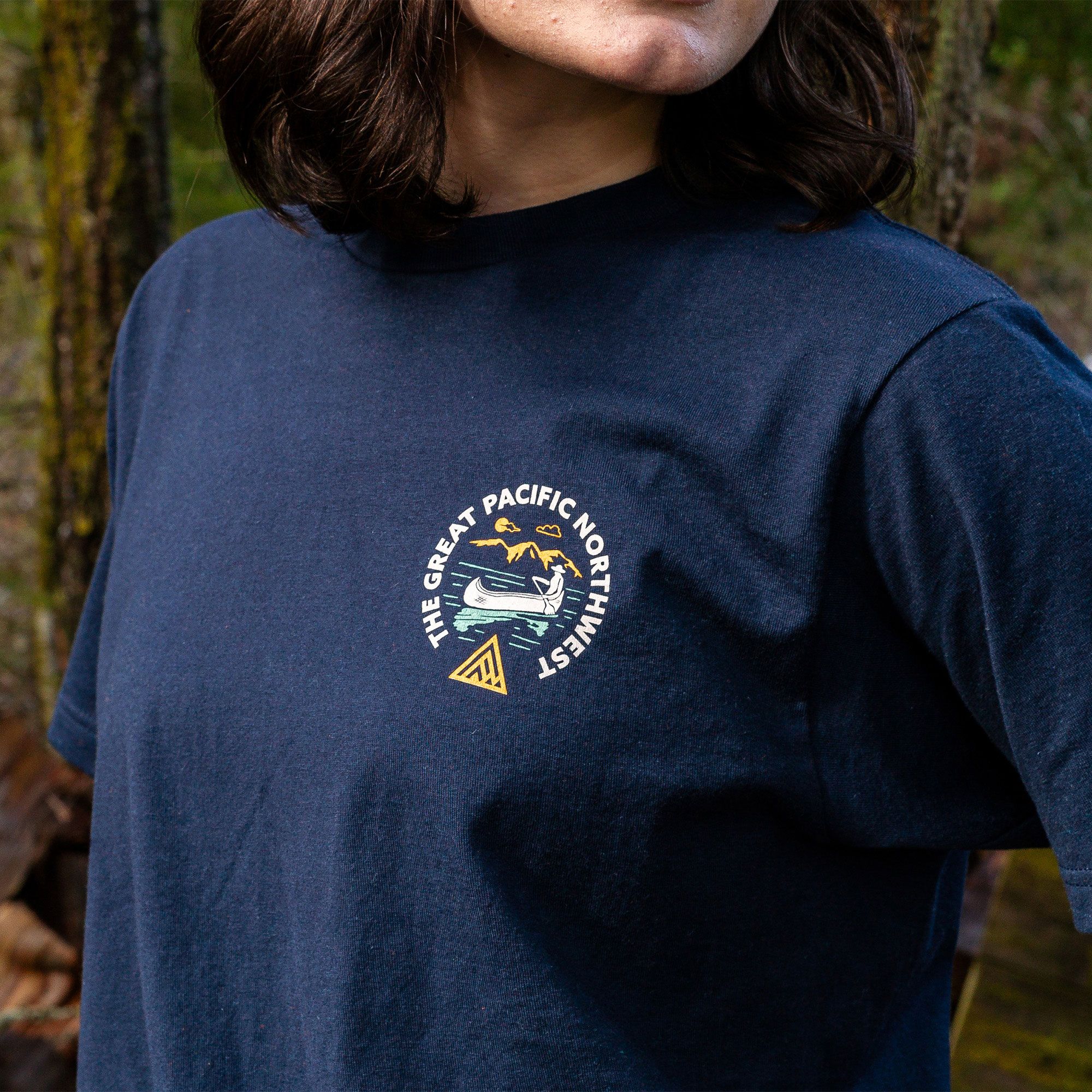 Great PNW Men's Pacific Northwest Navy 2 Hit T-Shirt product image