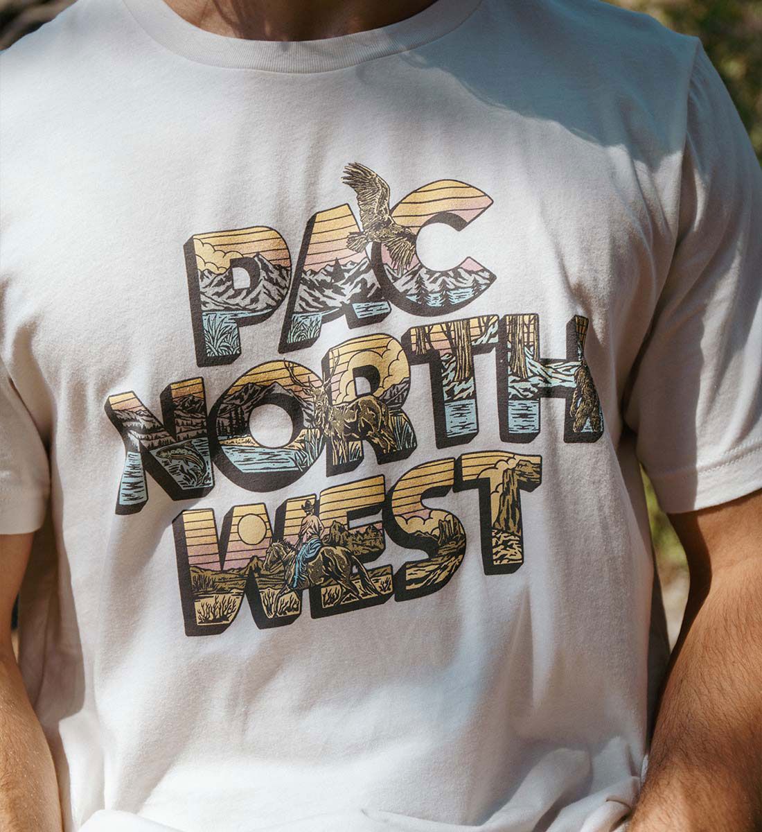 Great PNW Adult Pacific North West Landscape T-Shirt product image