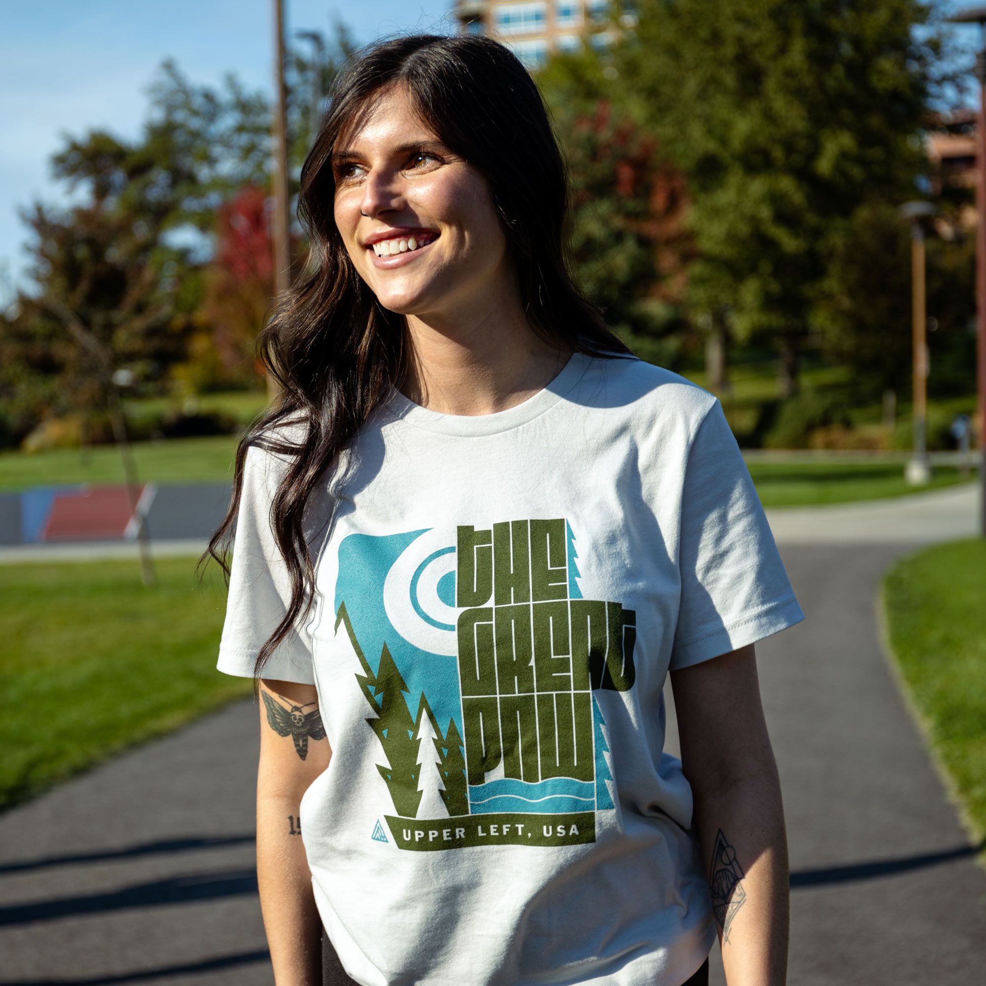 Great PNW Men's Pacific Northwest Gray North Fork T-Shirt product image