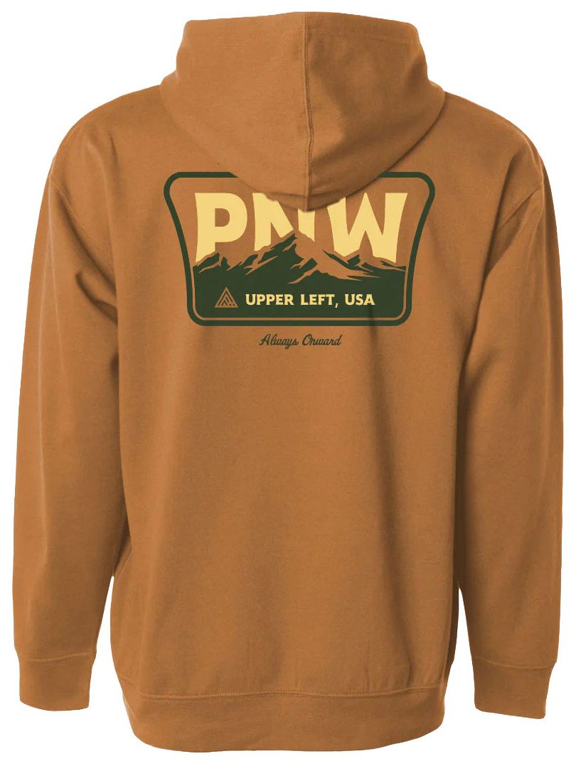 Great PNW Adult Pacific Northwest Brown Ridge Pullover Hoodie T-Shirt product image