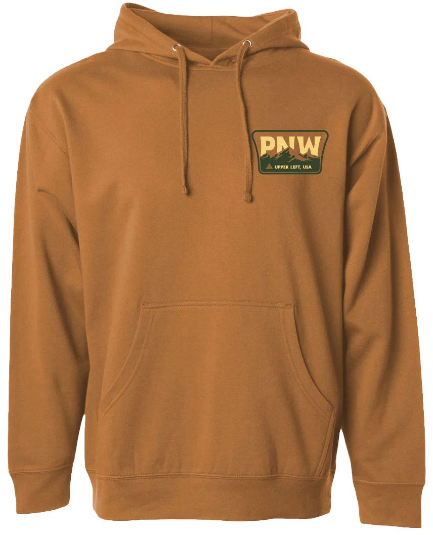 Great PNW Adult Pacific Northwest Brown Ridge Pullover Hoodie T-Shirt product image