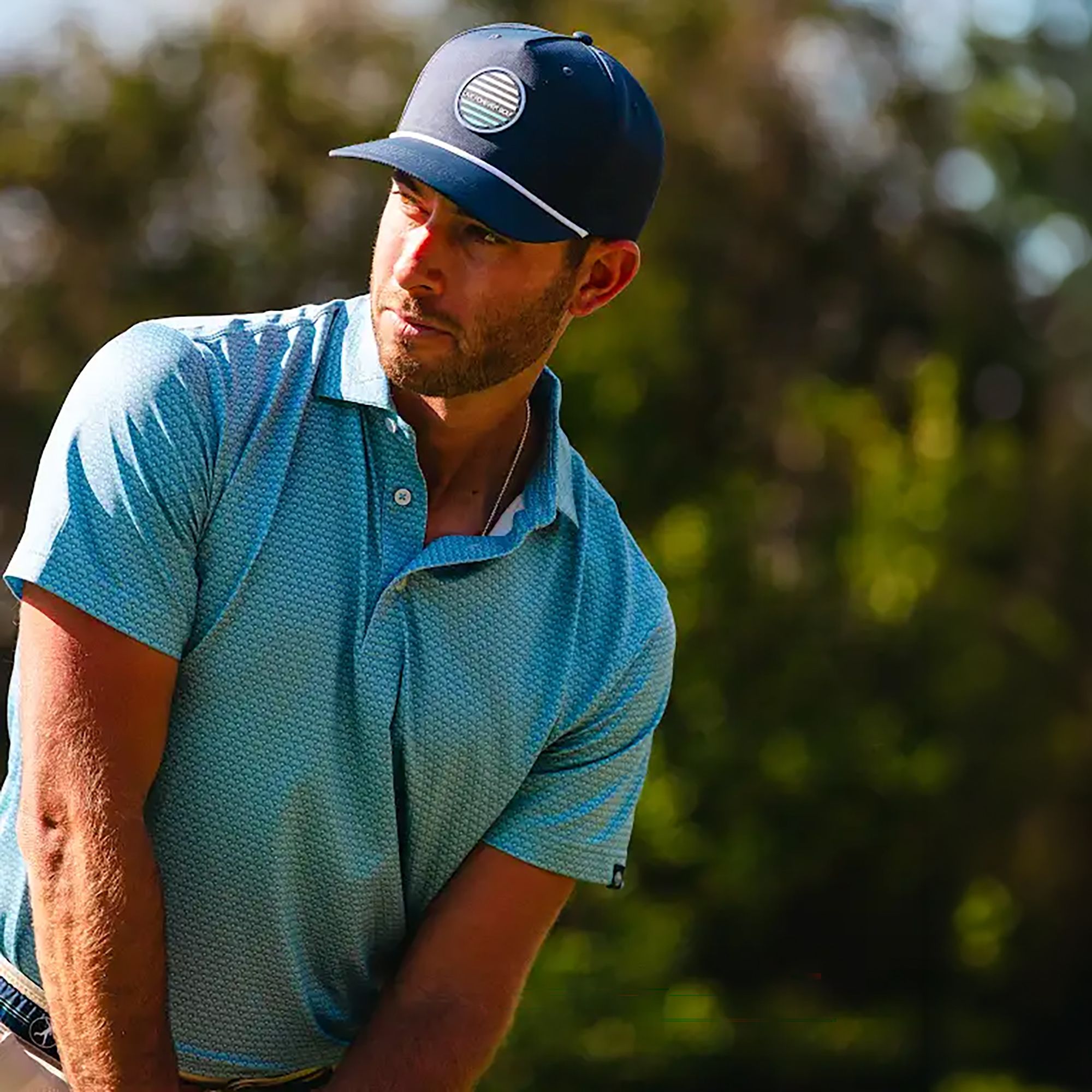Live Forever Golf Men's The Shell Game Ringer Performance Golf Polo product image