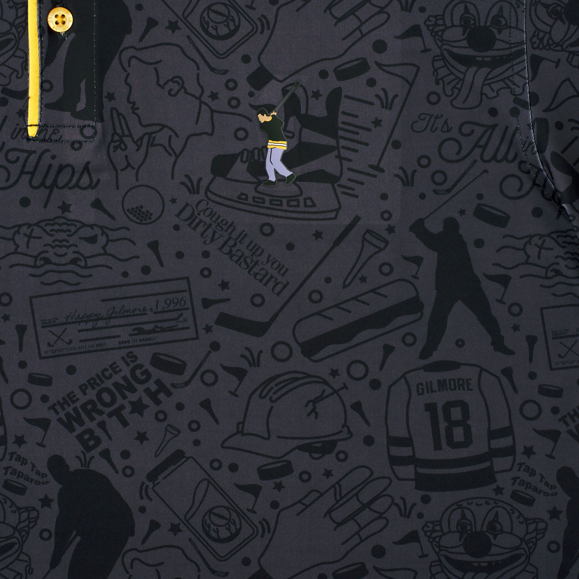 Breakfast Balls Men's Happy Gilmore "Tap in In" Golf Polo product image