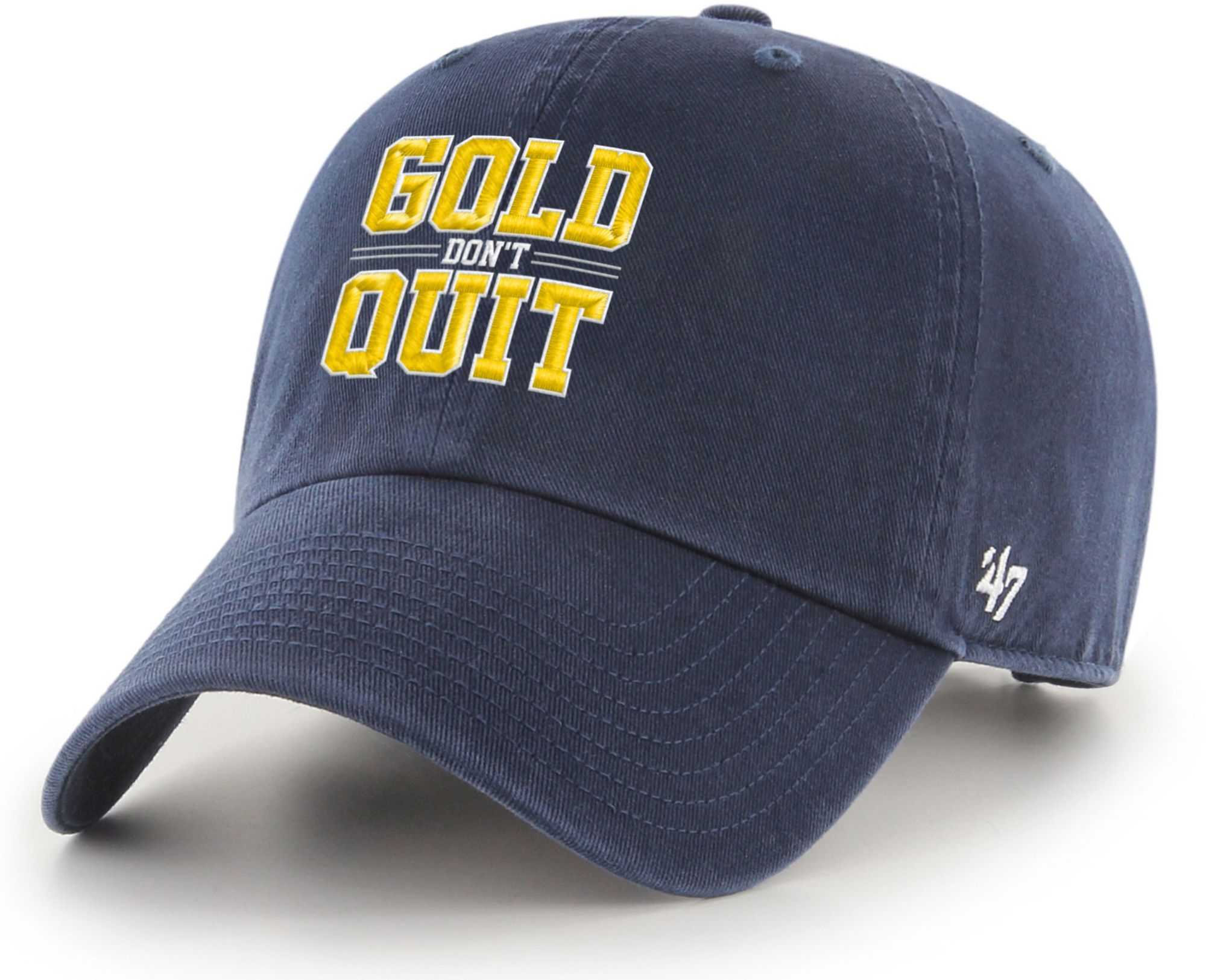‘47 Men's Indiana Pacers "Gold Don't Quit" Clean Up Adjustable Hat product image