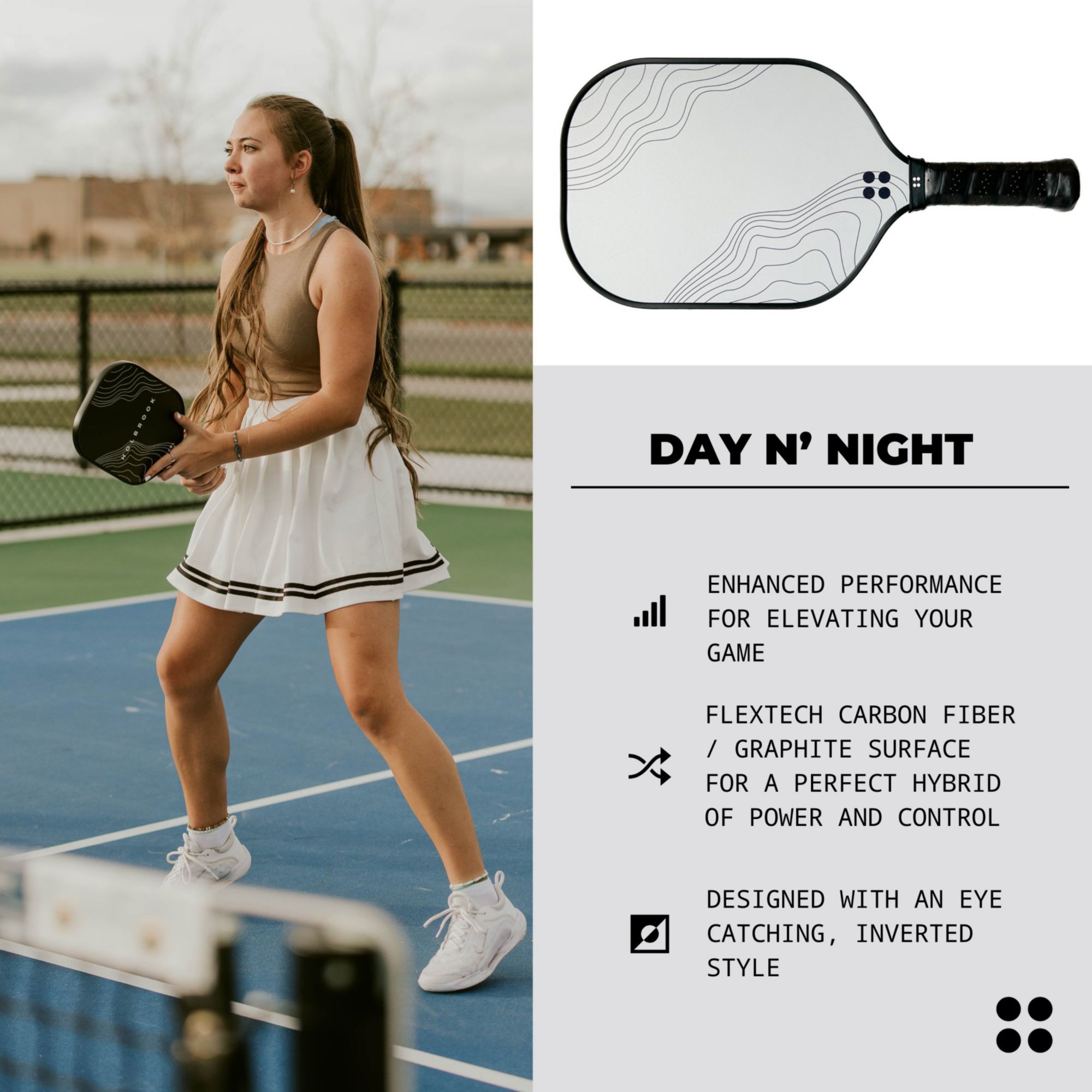Holbrook Day N' Night Performance Series 14mm Pickleball Paddle product image