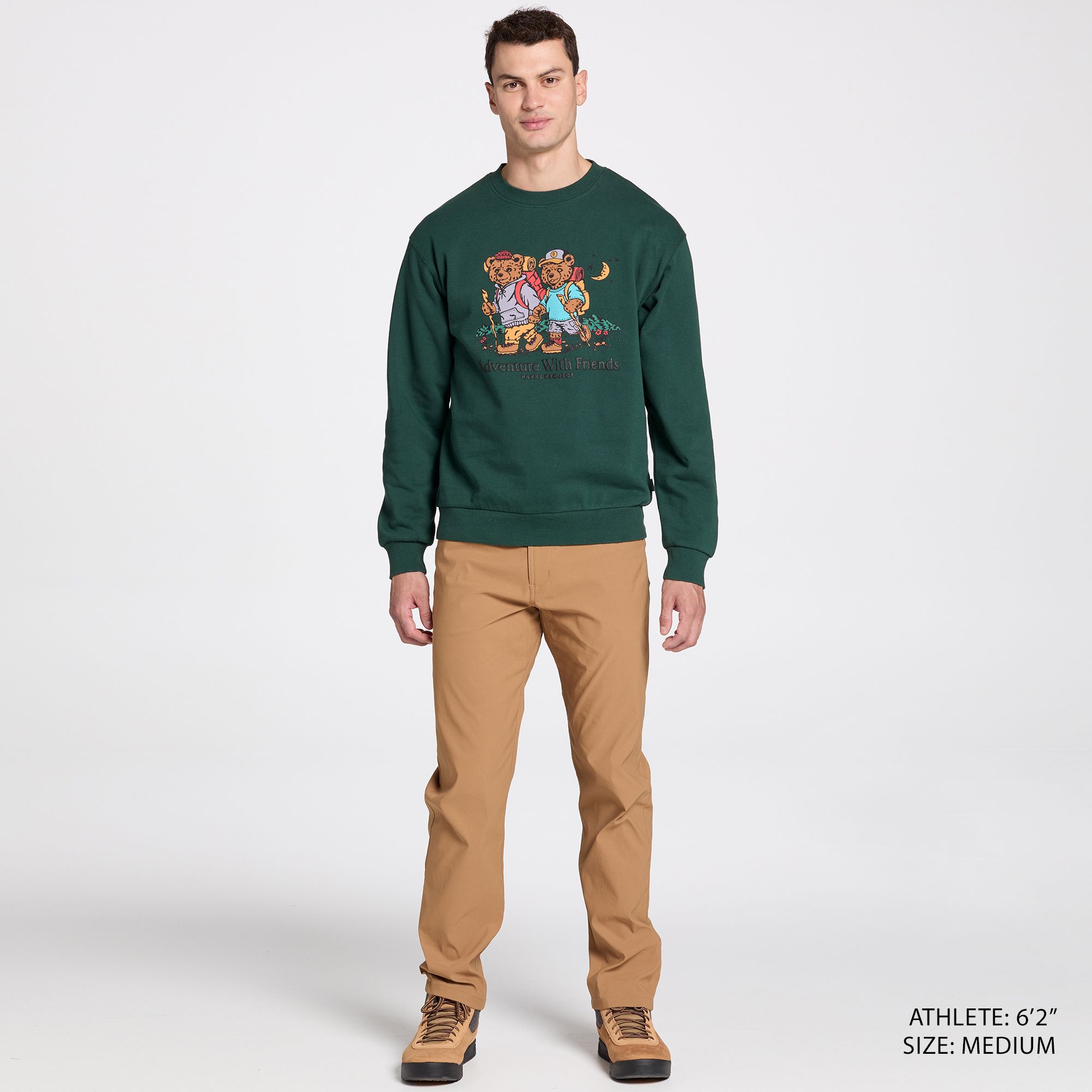Parks Project Men's Adventure With Friends Bears Crew Sweatshirt product image