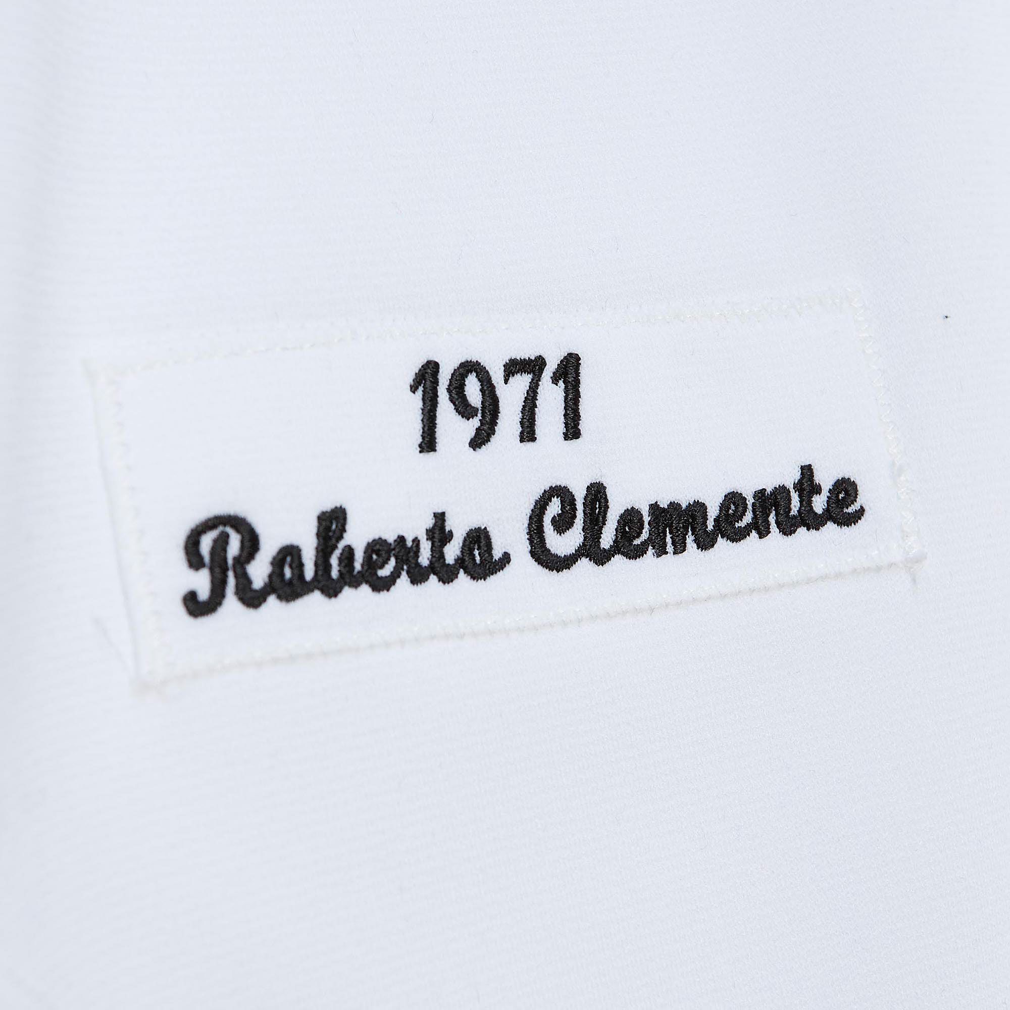 Mitchell & Ness Men's Roberto Clemente #21 White Cooperstown Home Authentic Jersey product image