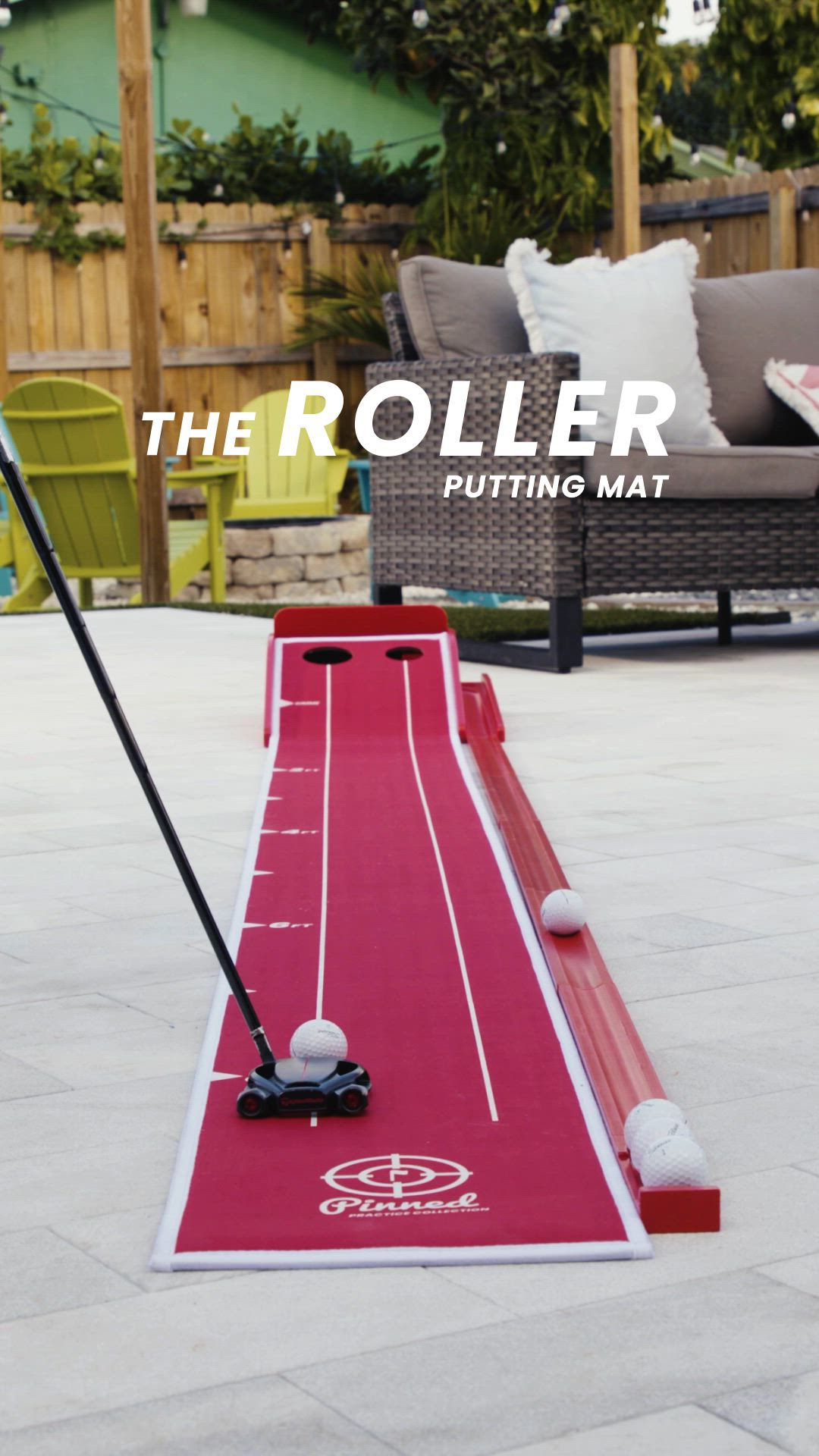 Pinned Practice Putting Mat product
