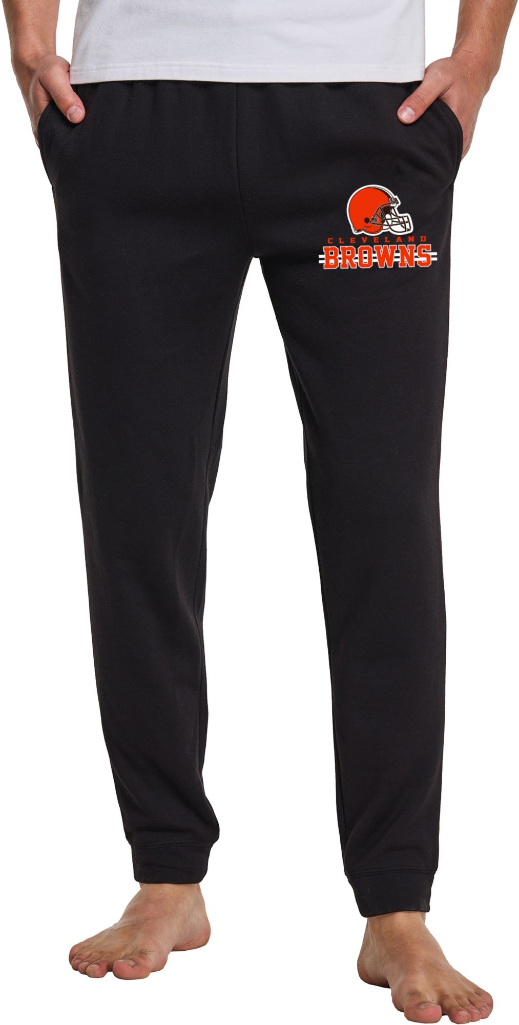 Dick's Sporting Goods Concepts Sport Men's Cleveland Browns Black Biscayne  Flannel Pants
