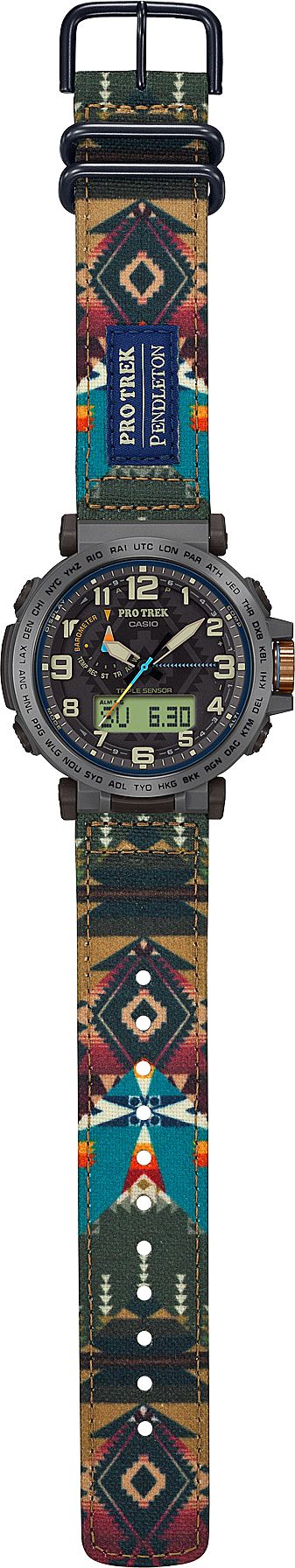 Casio ProTrek x Pendleton Triple Sensor Solar Watch product image