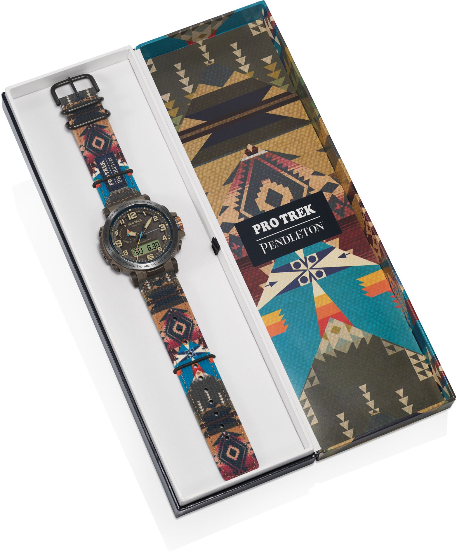 Casio ProTrek x Pendleton Triple Sensor Solar Watch product image