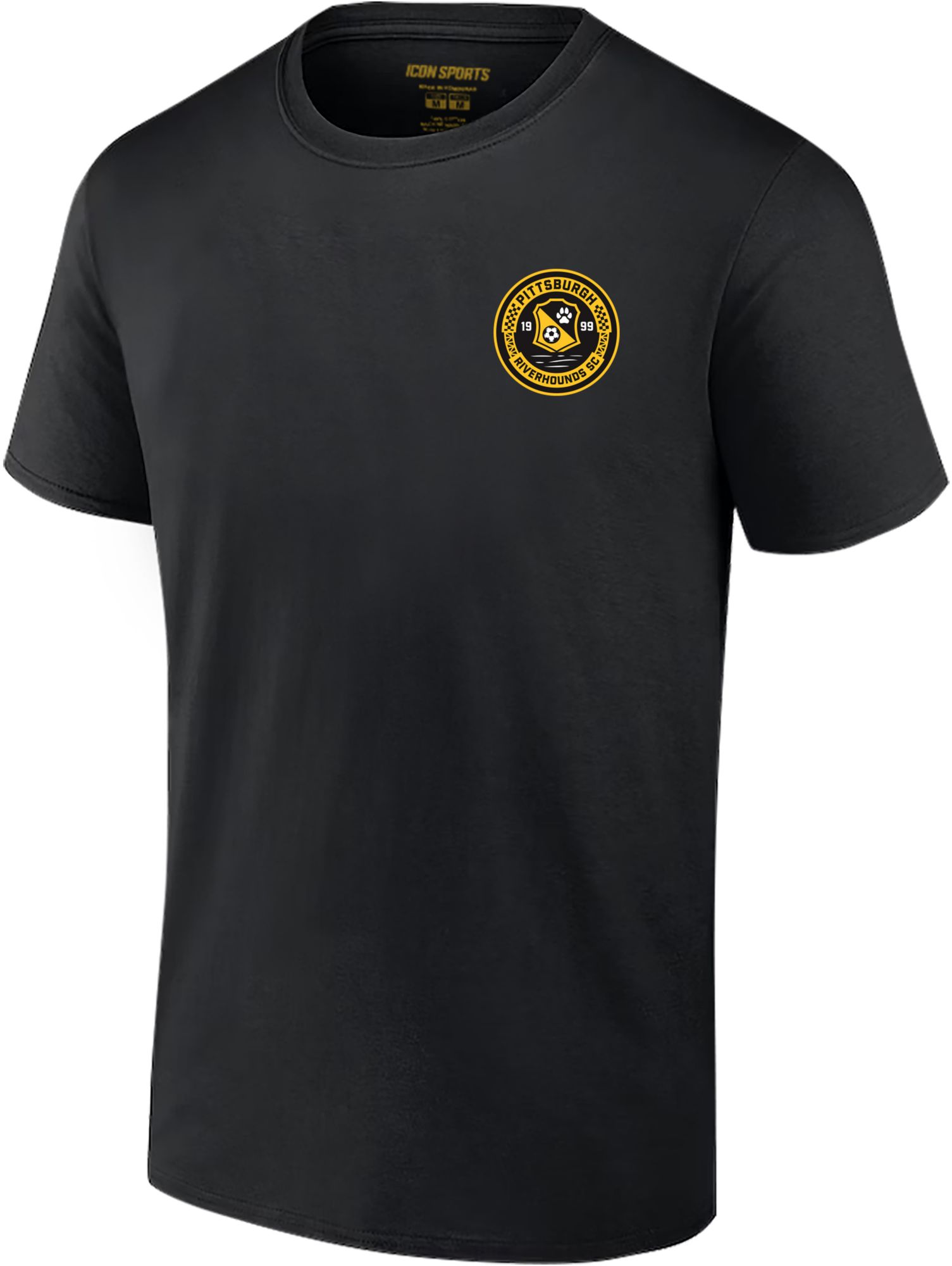 Icon Sports Group Men's Pittsburgh Riverhounds 2-Hit Black T-Shirt product image