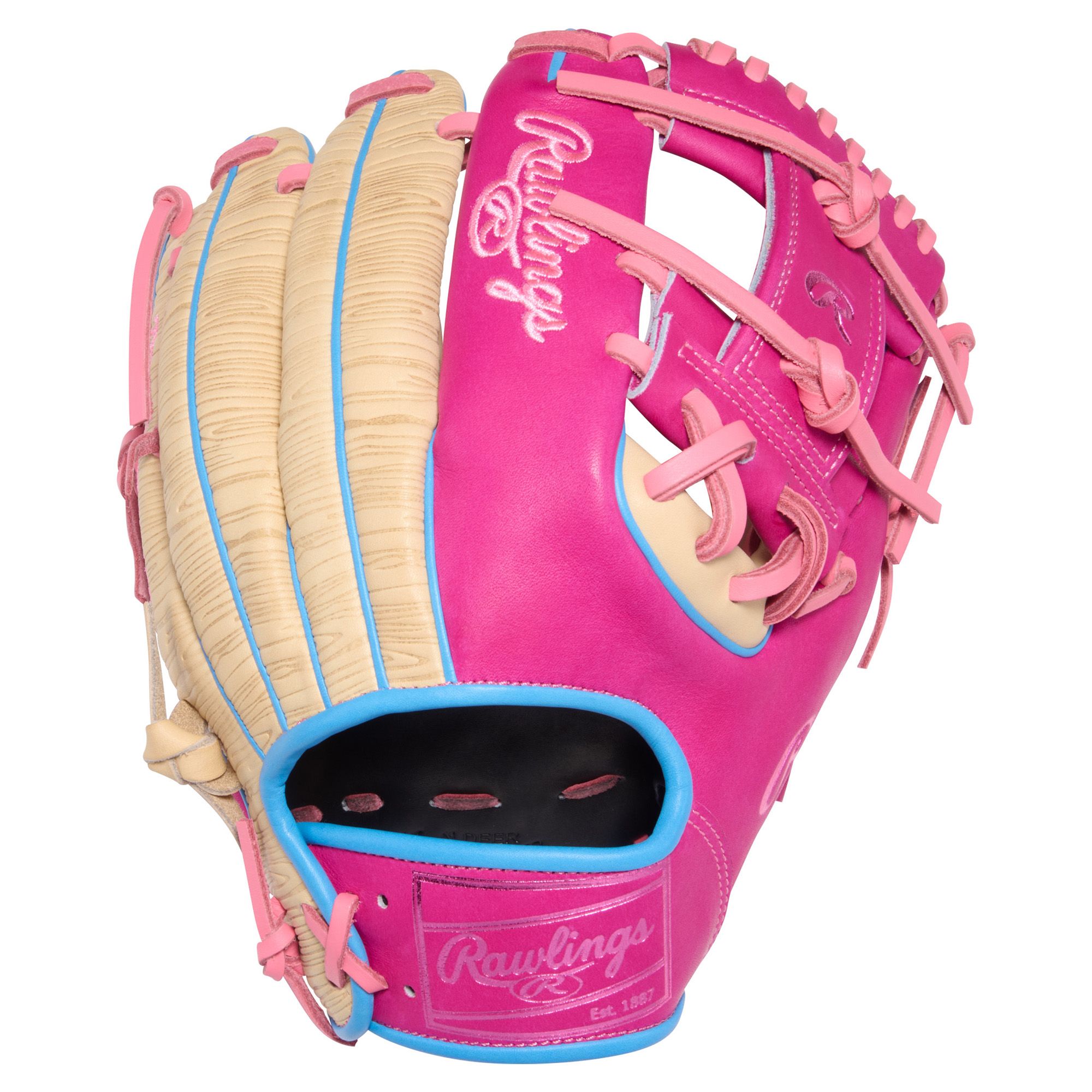 Rawlings 11.5" Color Sync 10 Heart of the Hide Series Glove - Camel/Berry product image