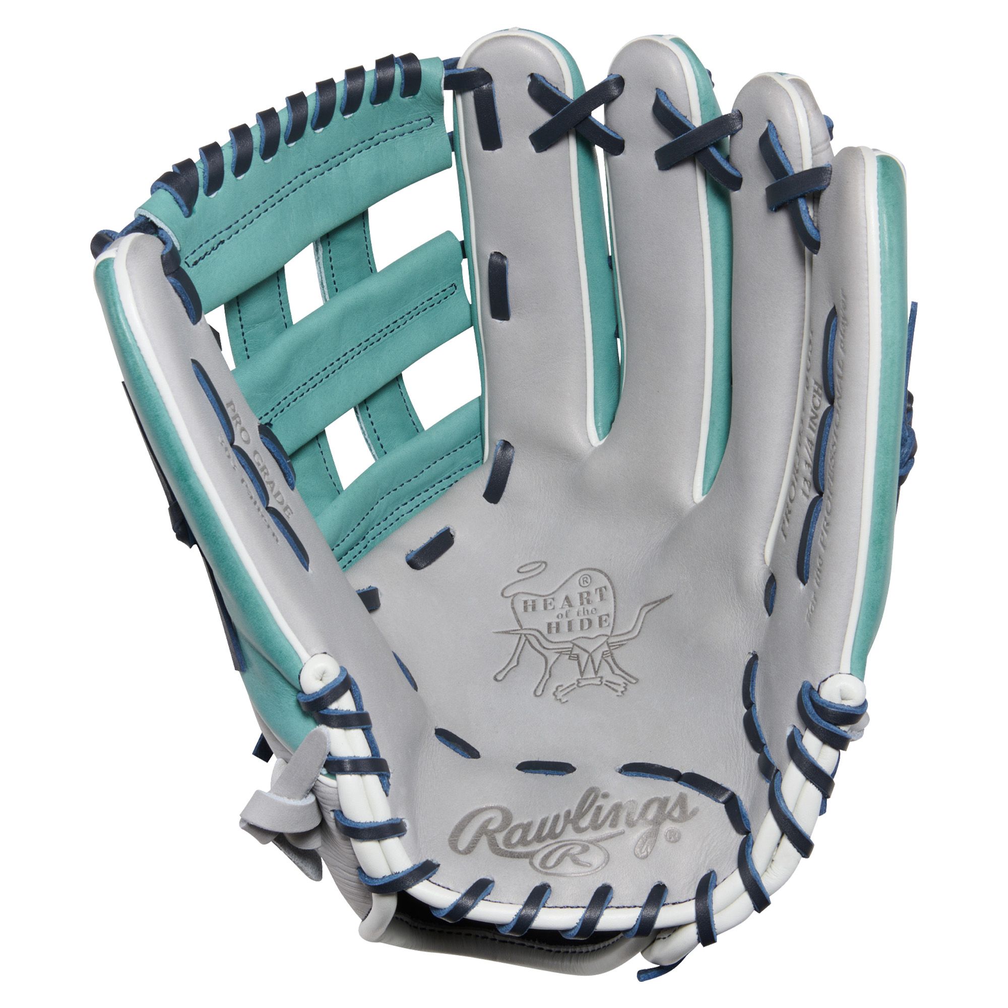 Rawlings 12.25" Color Sync 10 Heart of the Hide Series Glove - Grey/Spruce product image
