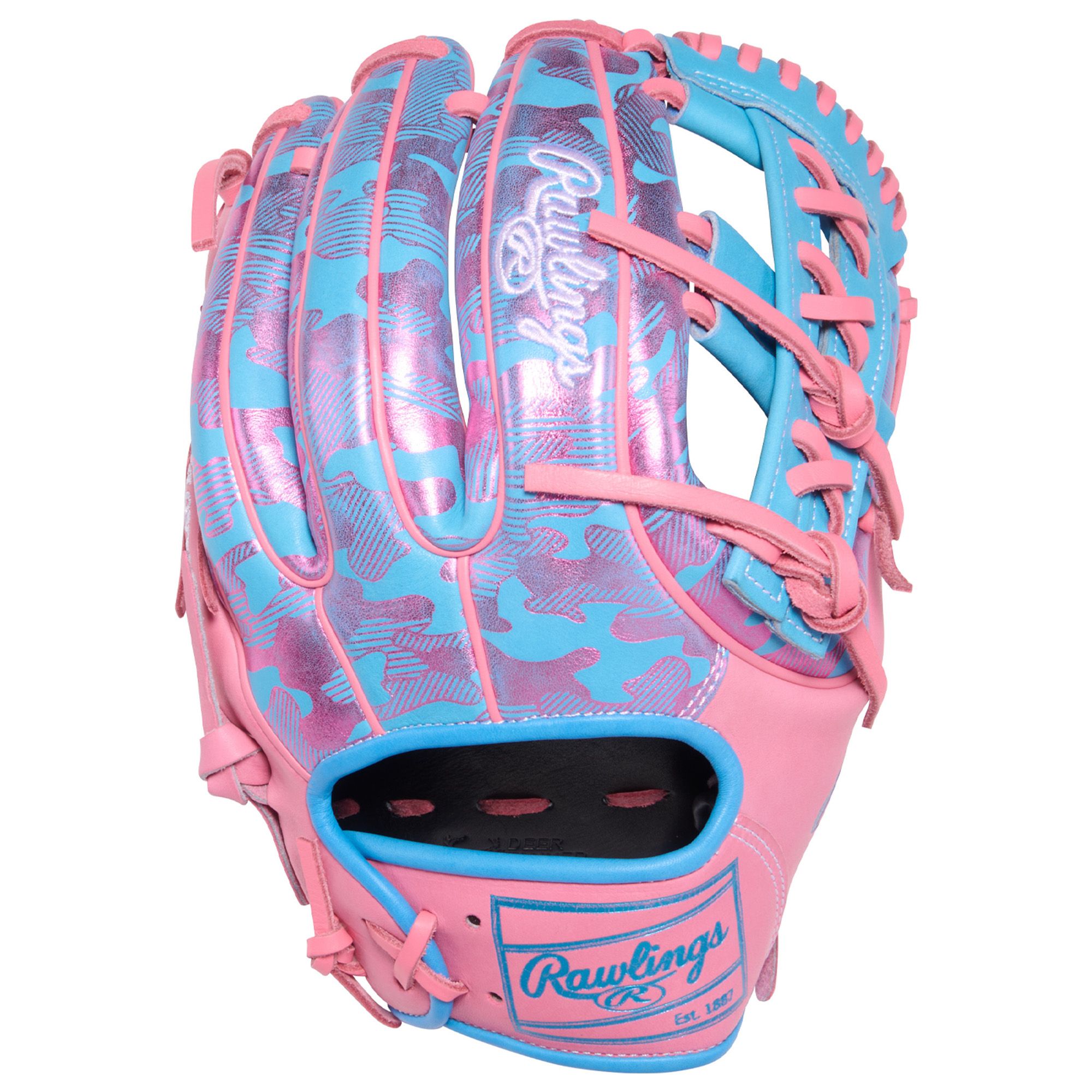 Rawlings 11.75" Color Sync 10 Heart of the Hide Series Glove - Blue/Pink product image