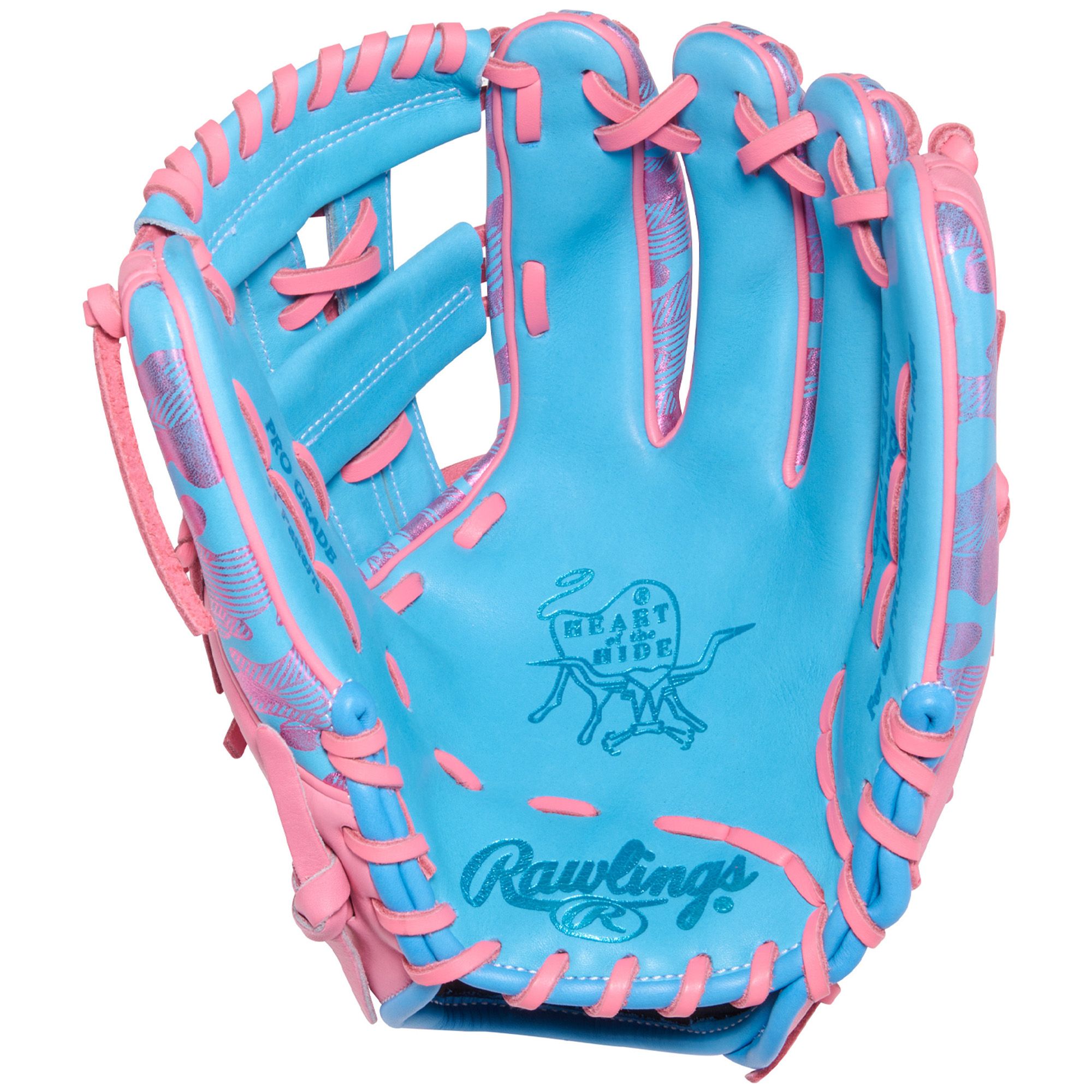 Rawlings 11.75" Color Sync 10 Heart of the Hide Series Glove - Blue/Pink product image