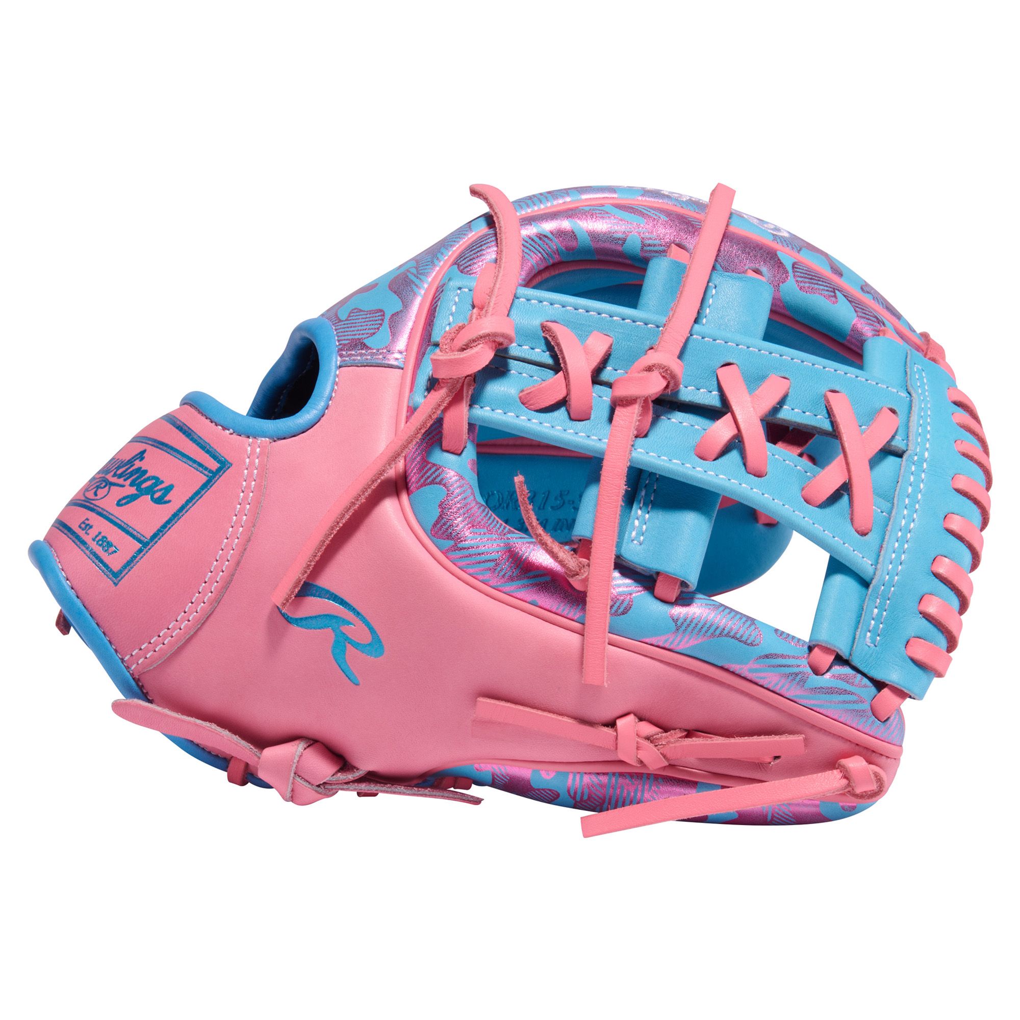 Rawlings 11.75" Color Sync 10 Heart of the Hide Series Glove - Blue/Pink product image