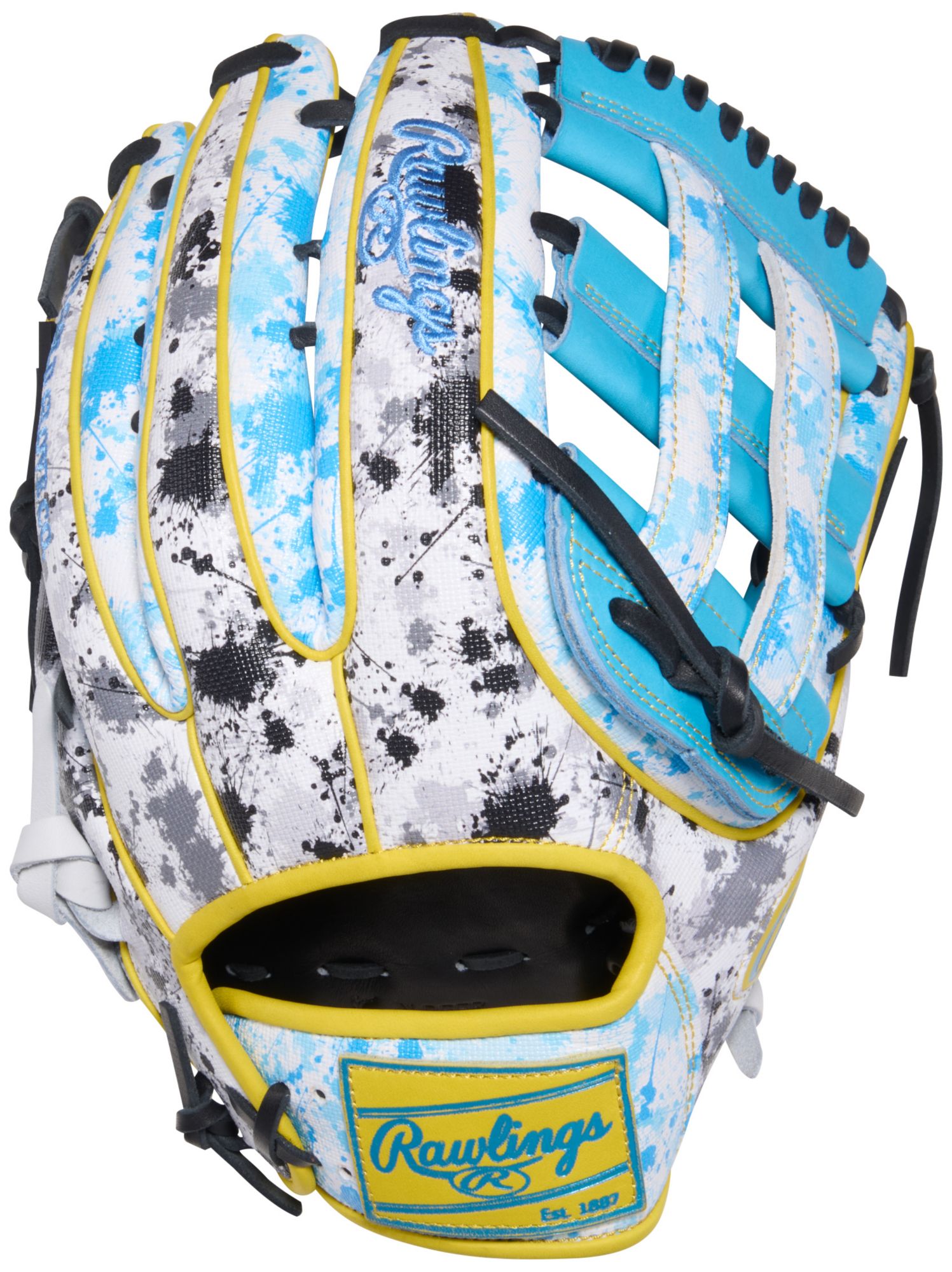 Rawlings 12.75" Heart of the Hide ColorSync 10  Blue Splatter Baseball Glove product image