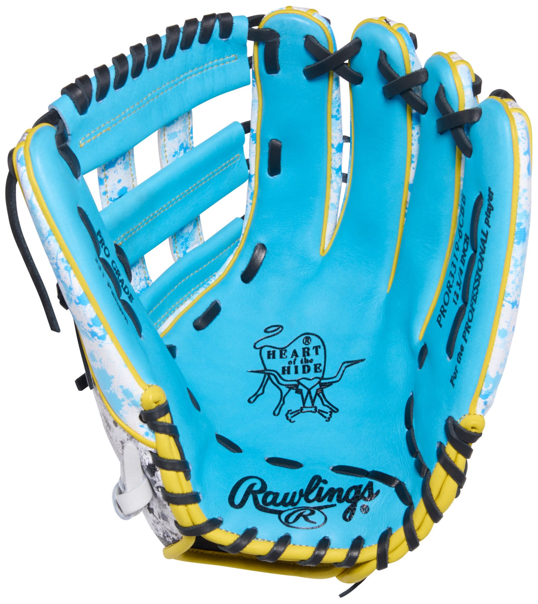 Rawlings 12.75" Heart of the Hide ColorSync 10  Blue Splatter Baseball Glove product image
