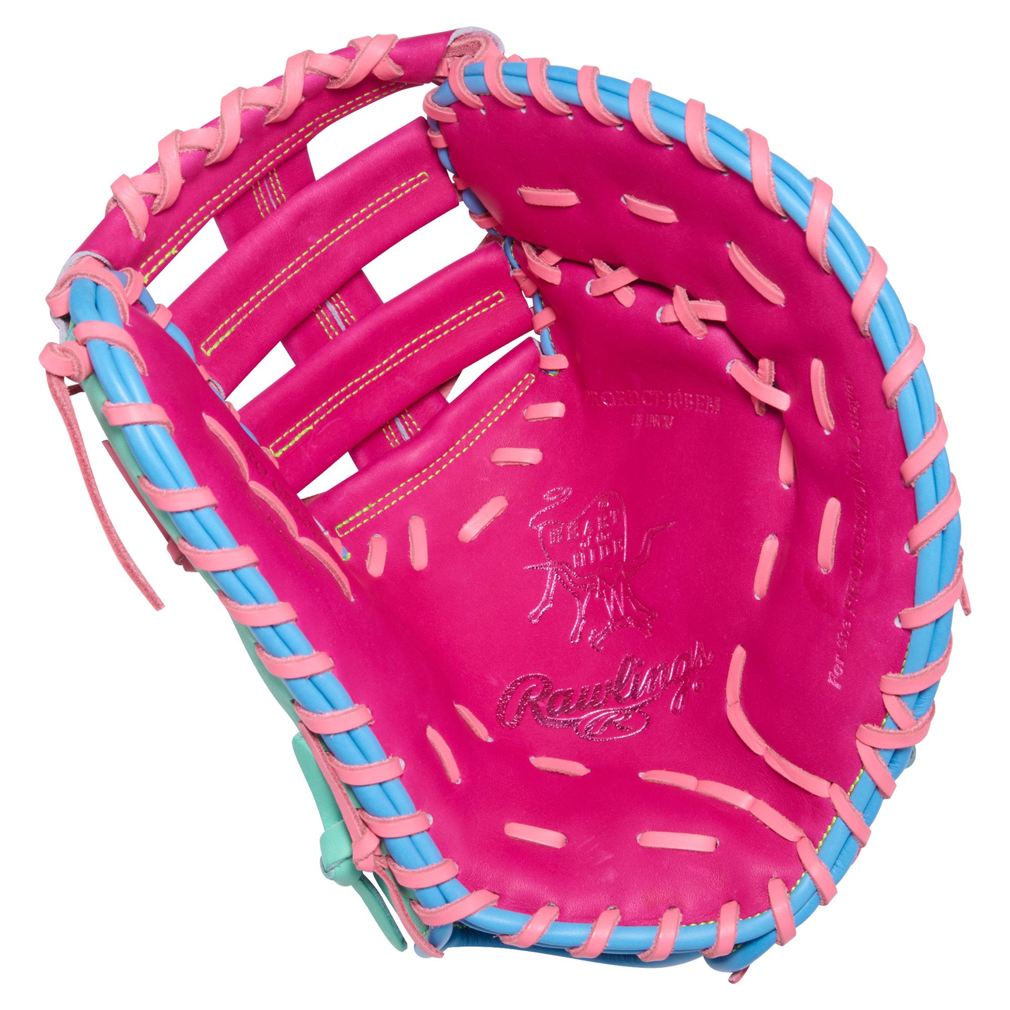 Rawlings 13" Color Sync 10 Heart of the Hide Series First Base Mitt - Berry/Mint product image