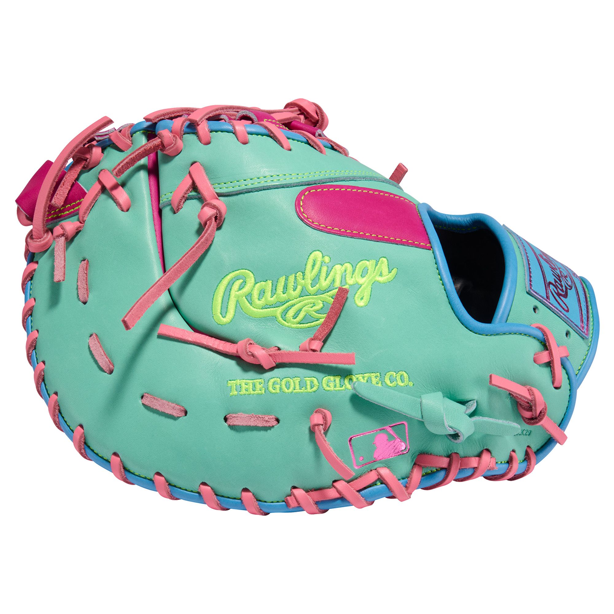 Rawlings 13" Color Sync 10 Heart of the Hide Series First Base Mitt - Berry/Mint product image