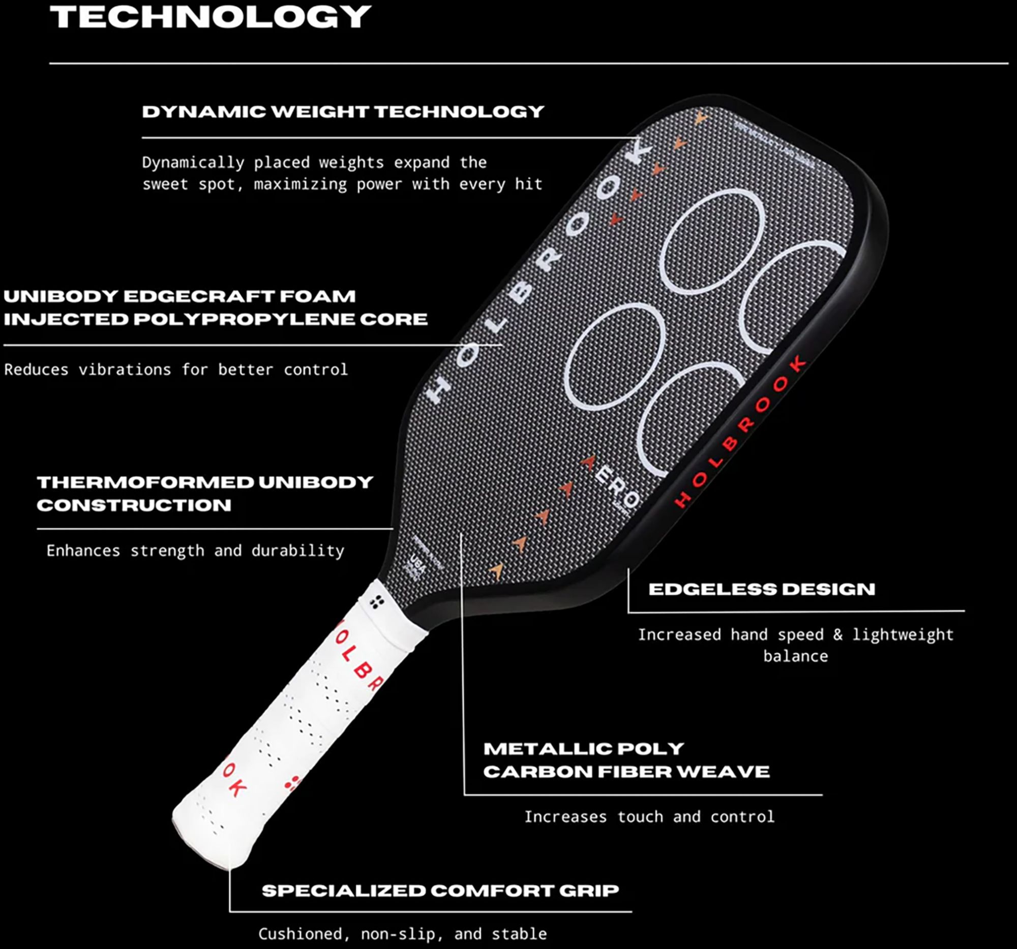 Holbrook Aero Metallic T Pickleball Paddle product image