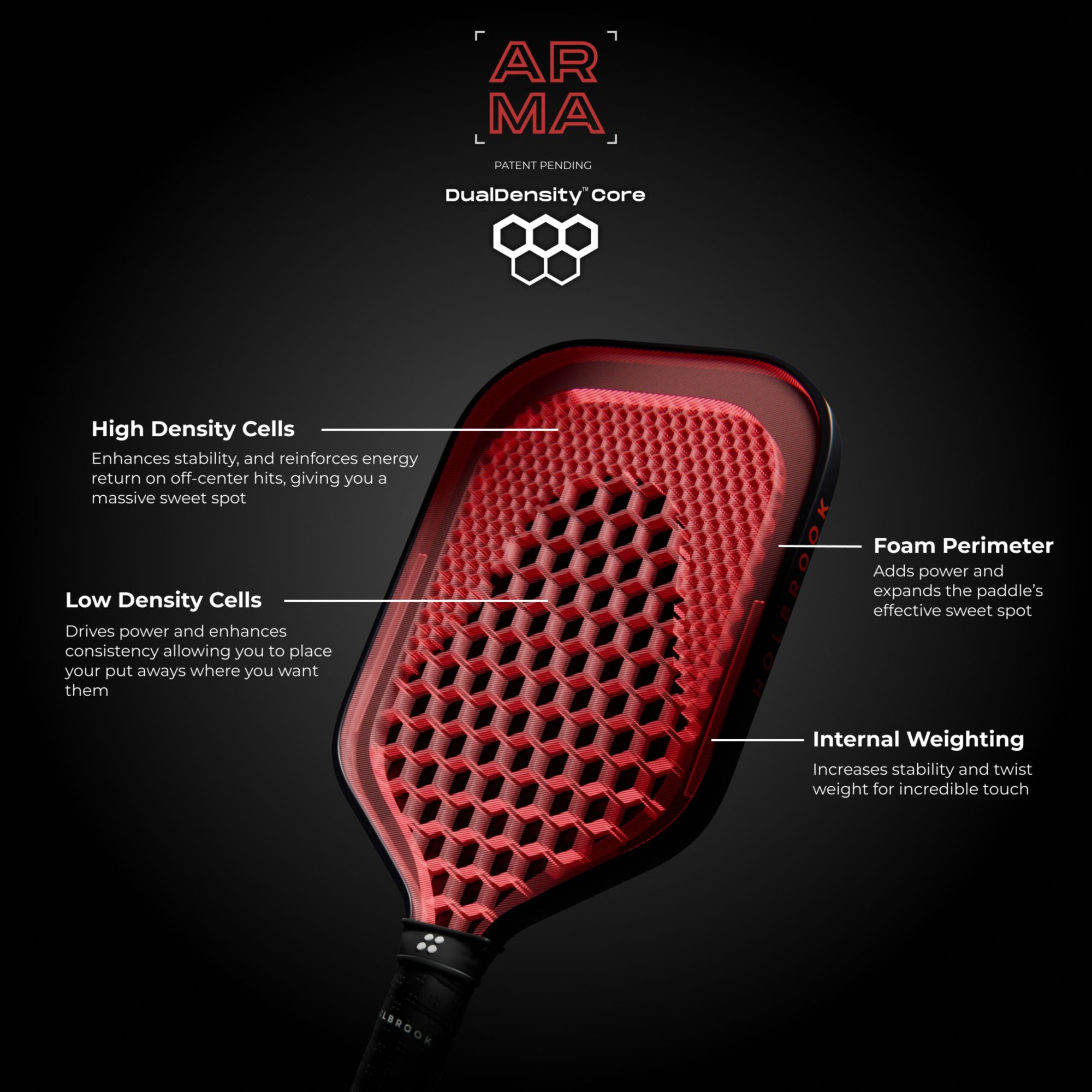 Holbrook Arma T Metallic 14mm Pickleball Paddle product image