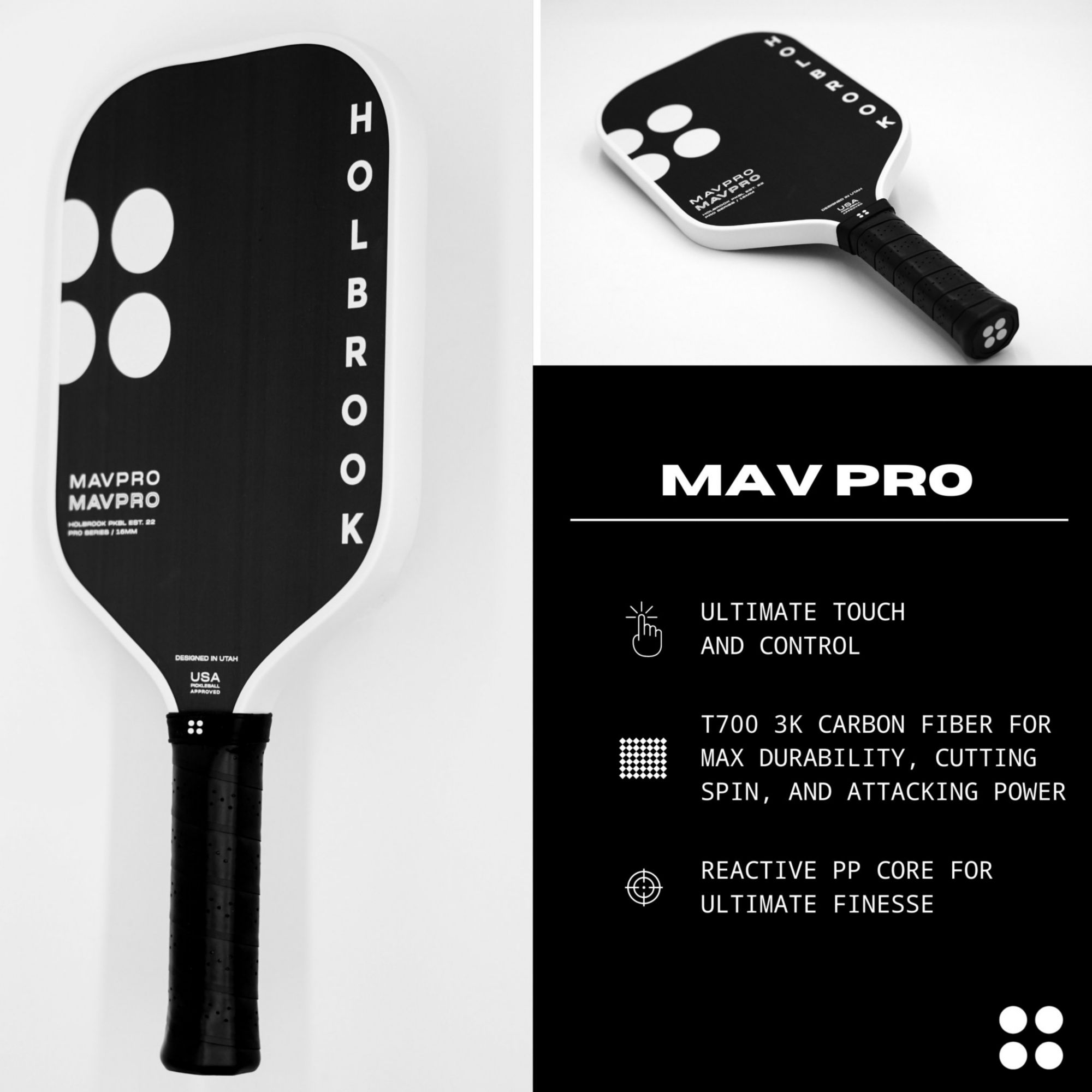 Holbrook Mav Pro 2.0 Pro Series 16mm Pickleball Paddle product image