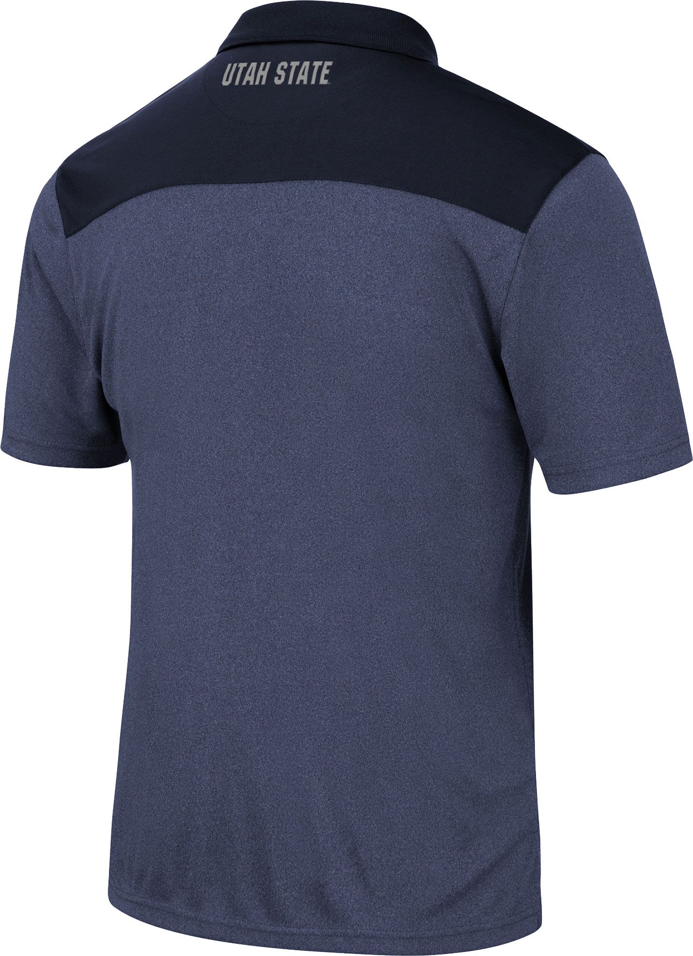 Colosseum Men's Utah State Aggies Blue Links Polo product image