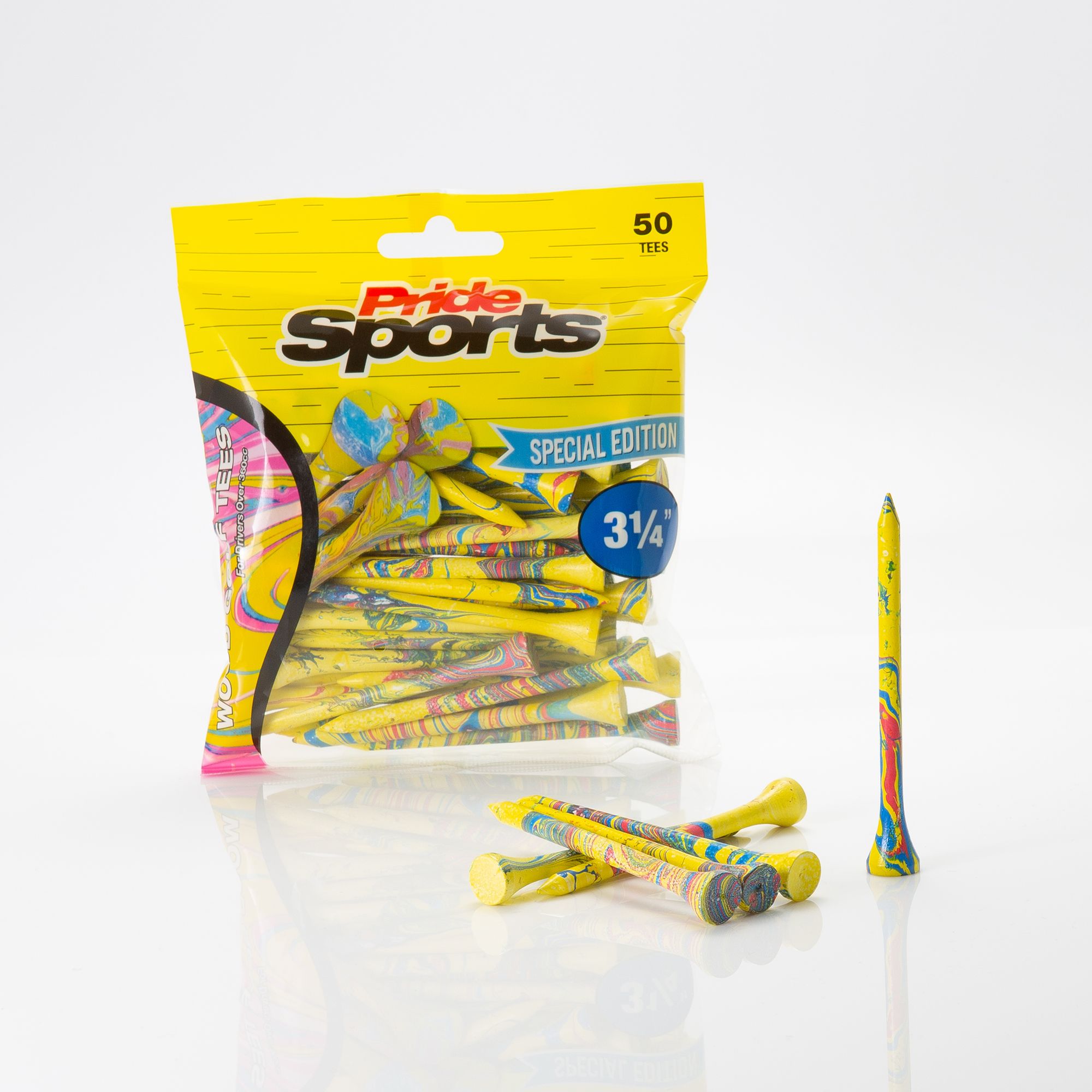 Pride 3.25" Paint Splatter Golf Tees - 50 Pack product image