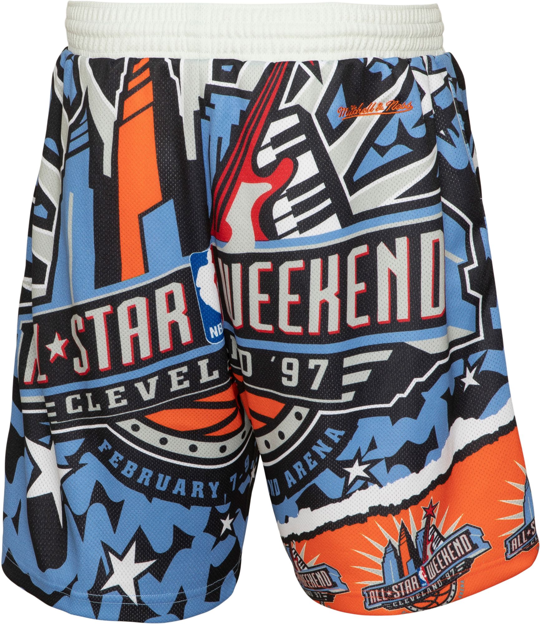 Mitchell & Ness Men's NBA Blue Jumbotron Swingman Shorts product image