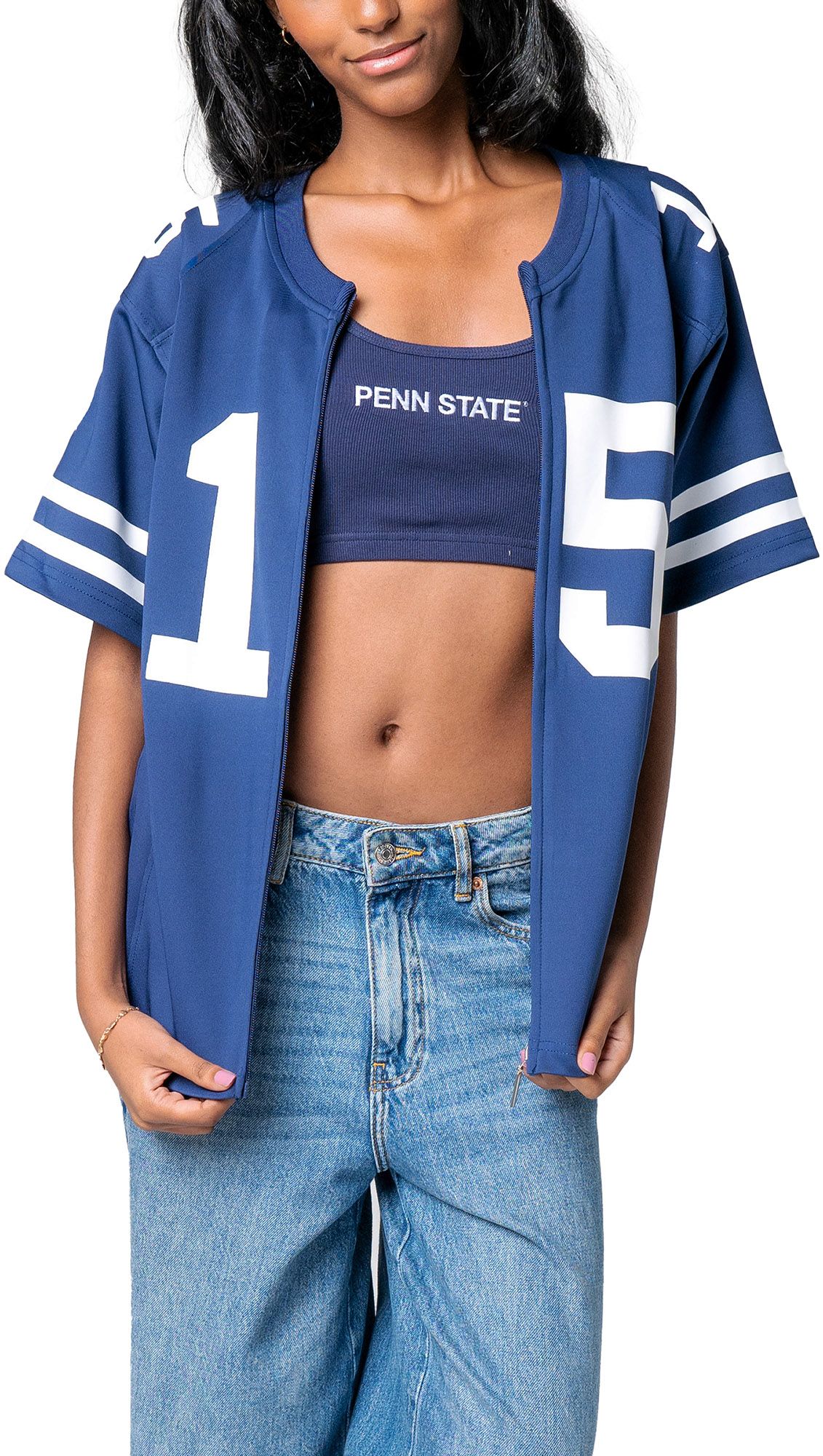 Established & Co Women's Penn State Nittany Lions Drew Allar #15 Navy Jersey product image