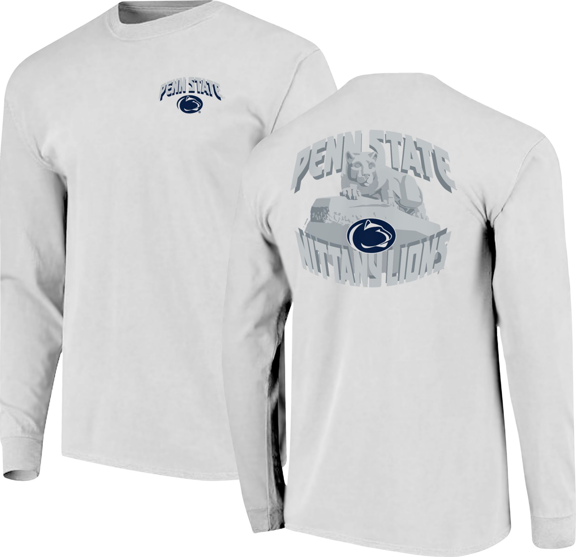 Image One Men's Penn State Nittany Lions White Campus Pride Long Sleeve Shirt