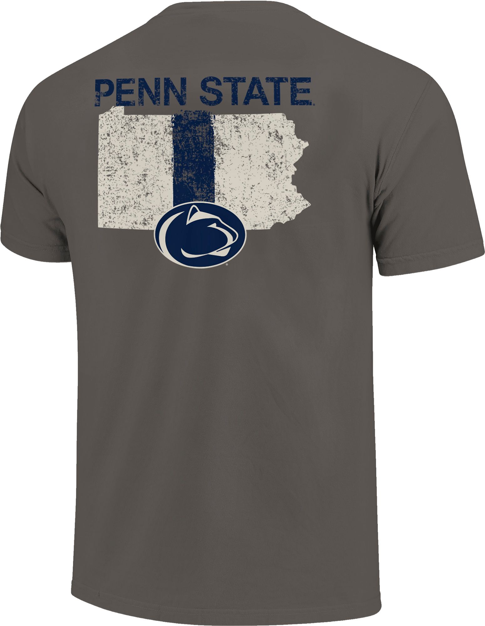 Image One Men's Penn State Nittany Lions Grey Football Stripes T-Shirt product image