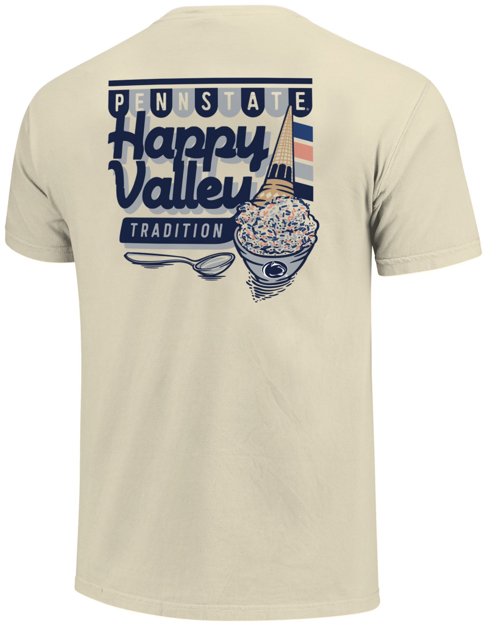 Image One Men's Penn State Nittany Lions Ivory Ice Cream Parlor Short Sleeve T-Shirt product image