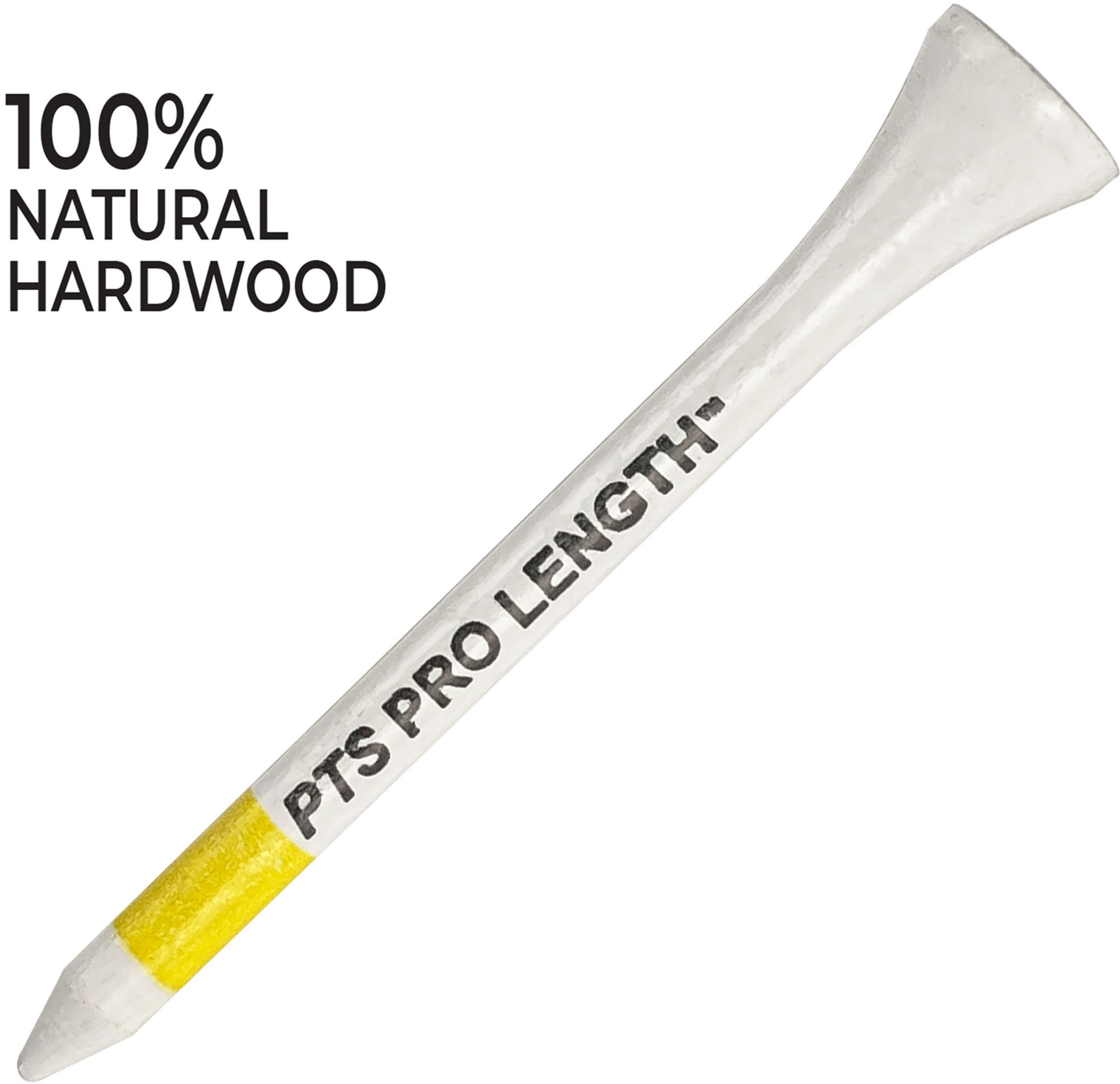 Pride PTS 2.75" Yellow on White ProLength Tees - 110 Pack product image