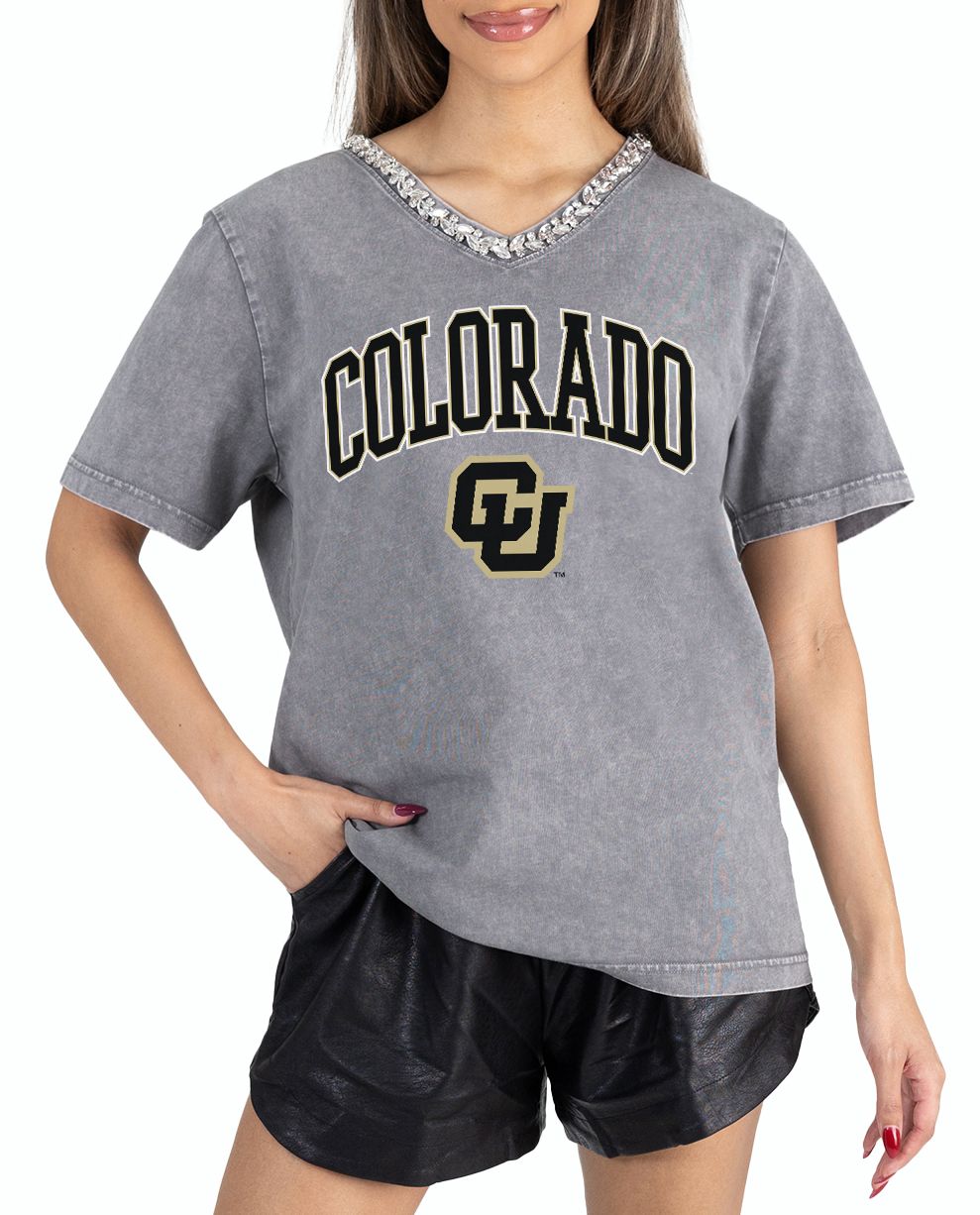 Gameday Couture Women's Colorado Buffaloes Grey Icon Edge T-Shirt product image