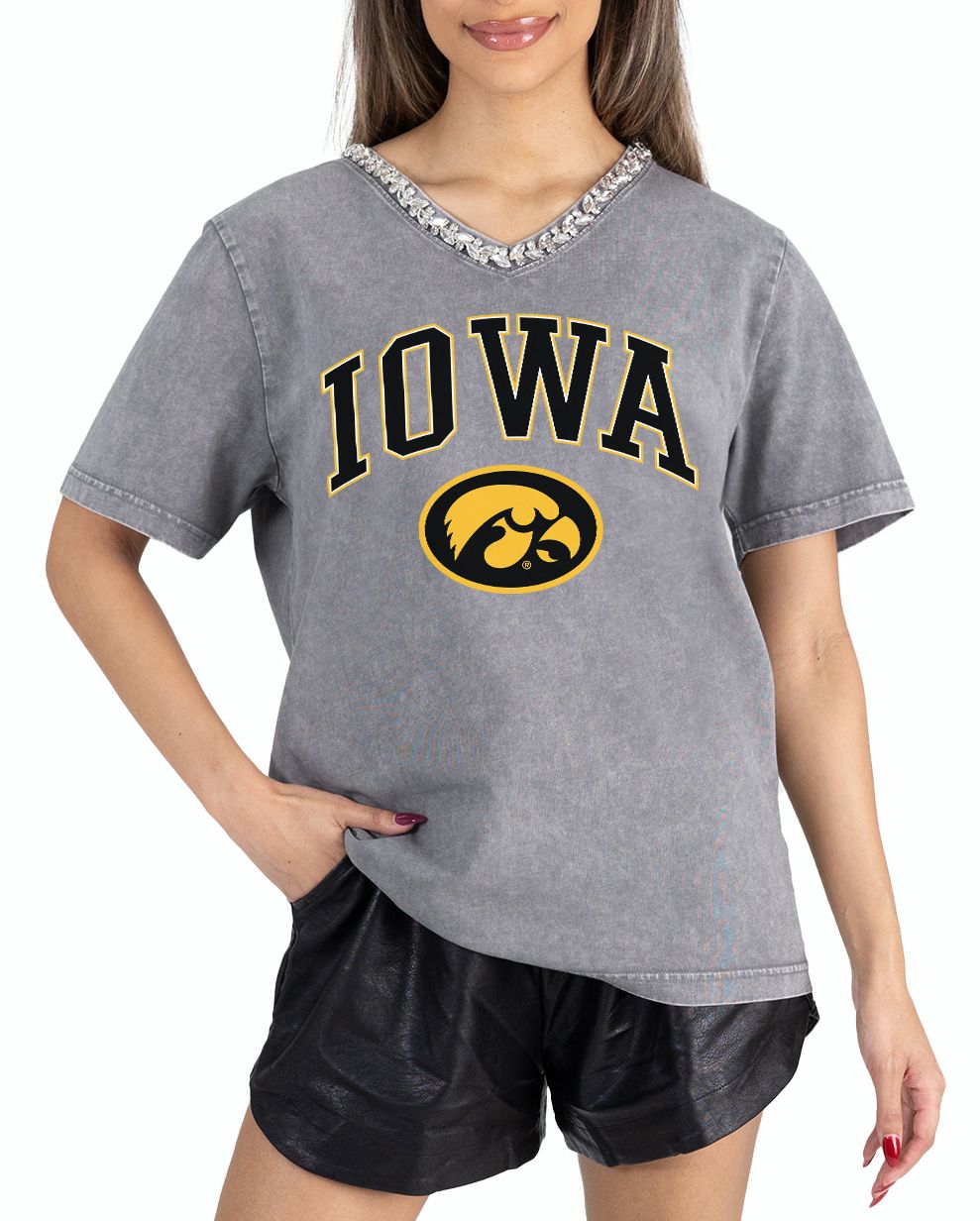Gameday Couture Women's Iowa Hawkeyes Grey Icon Edge T-Shirt product image