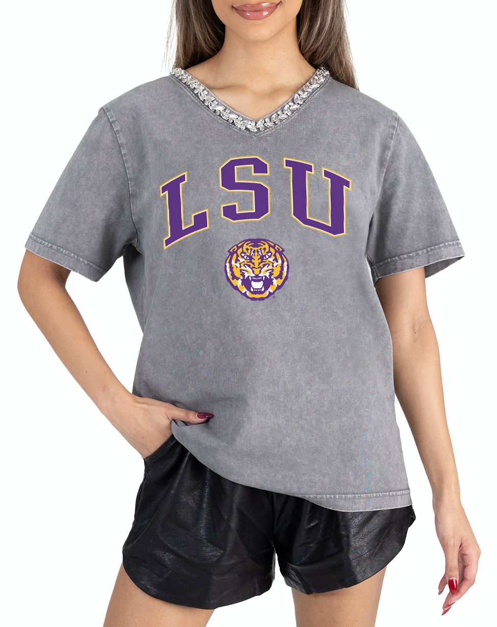 Gameday Couture Women's LSU Tigers Grey Icon Edge T-Shirt product image