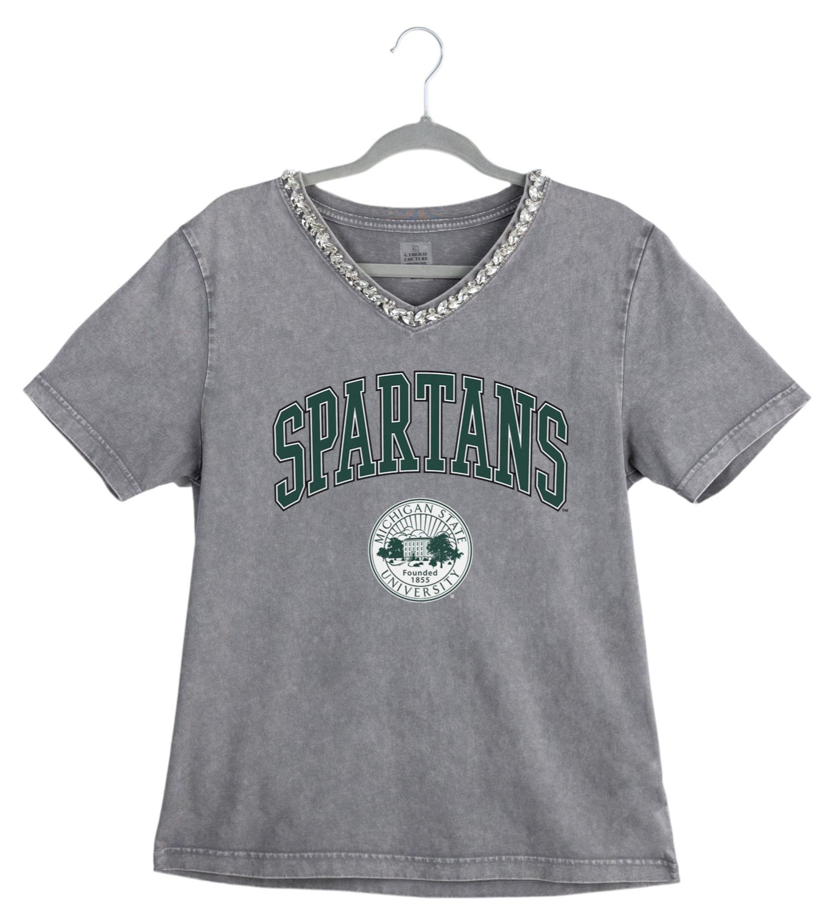 Gameday Couture Women's Michigan State Spartans Grey Icon Edge T-Shirt product image
