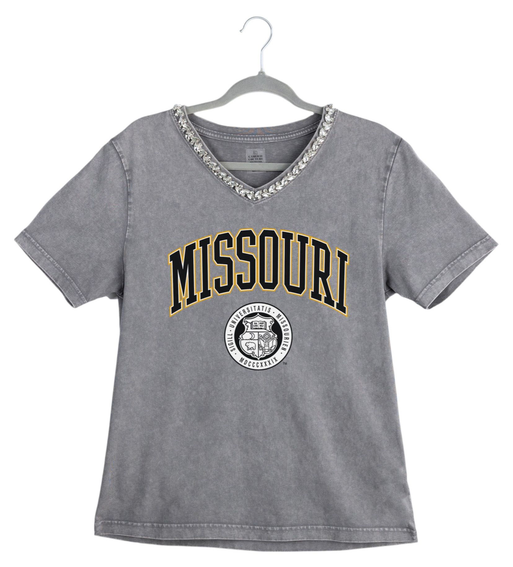 Gameday Couture Women's Missouri Tigers Grey Icon Edge T-Shirt product image