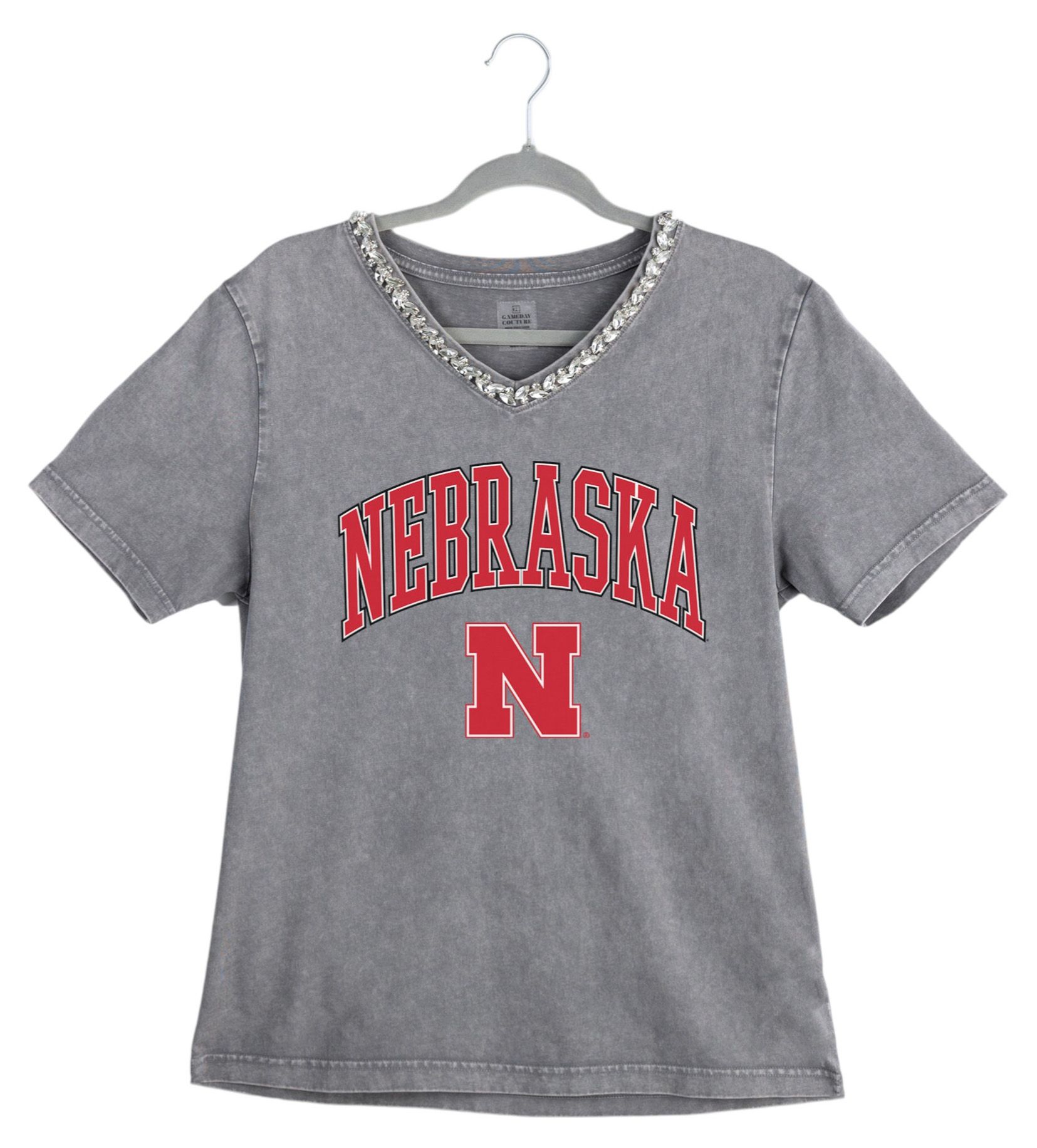 Gameday Couture Women's Nebraska Cornhuskers Grey Icon Edge T-Shirt product image
