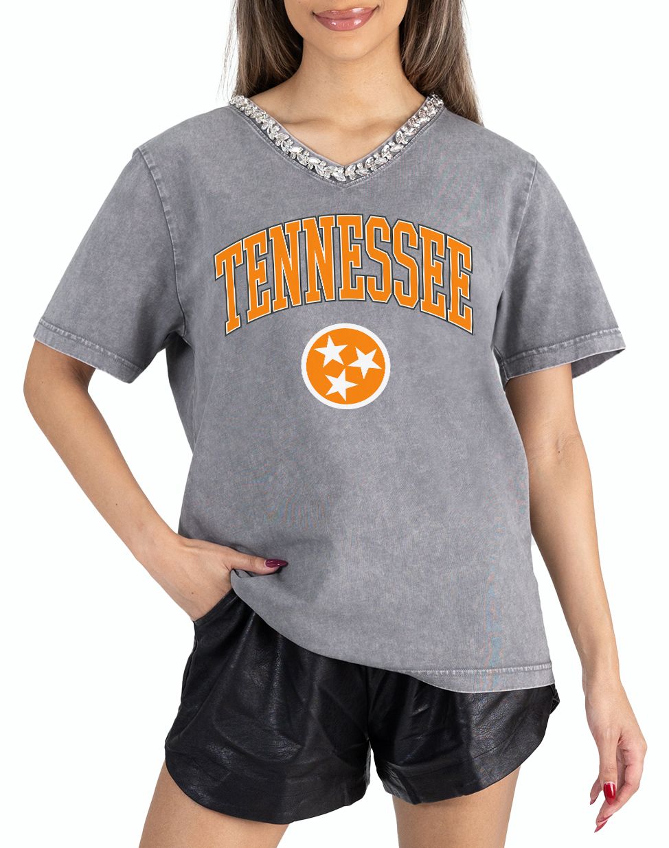 Gameday Couture Women's Tennessee Volunteers Grey Icon Edge T-Shirt product image