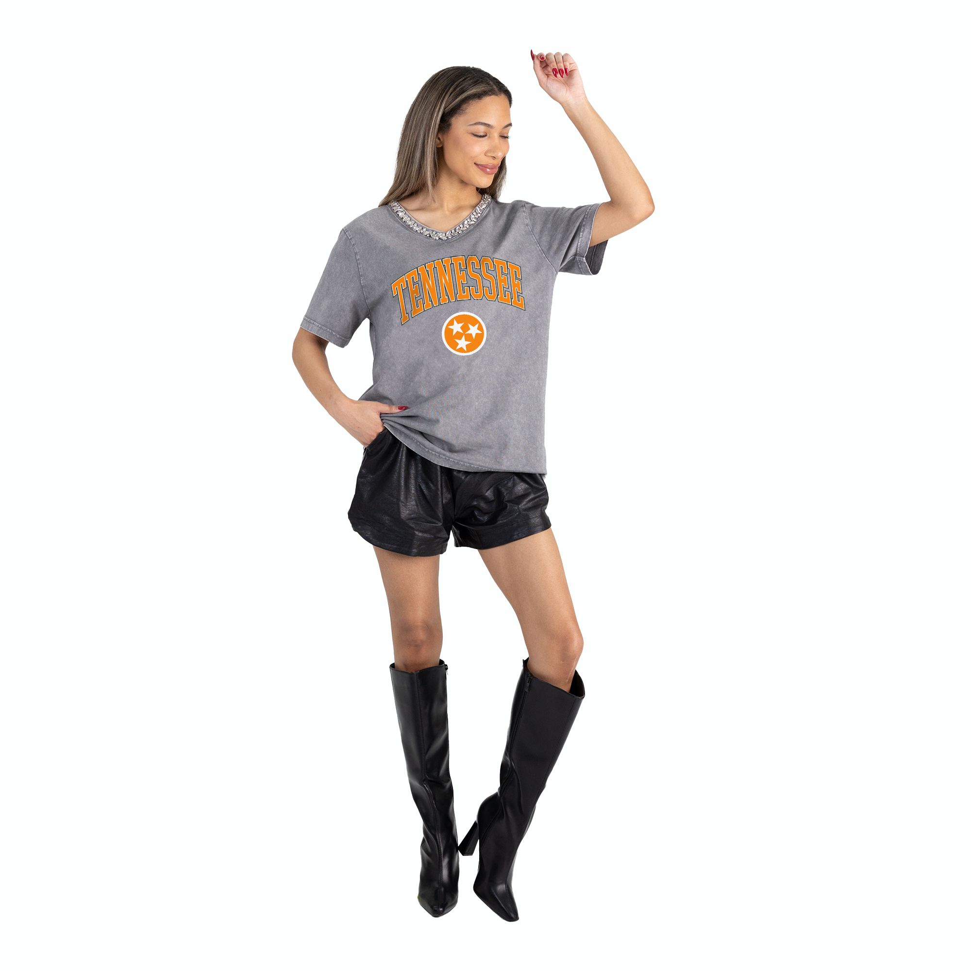 Gameday Couture Women's Tennessee Volunteers Grey Icon Edge T-Shirt product image