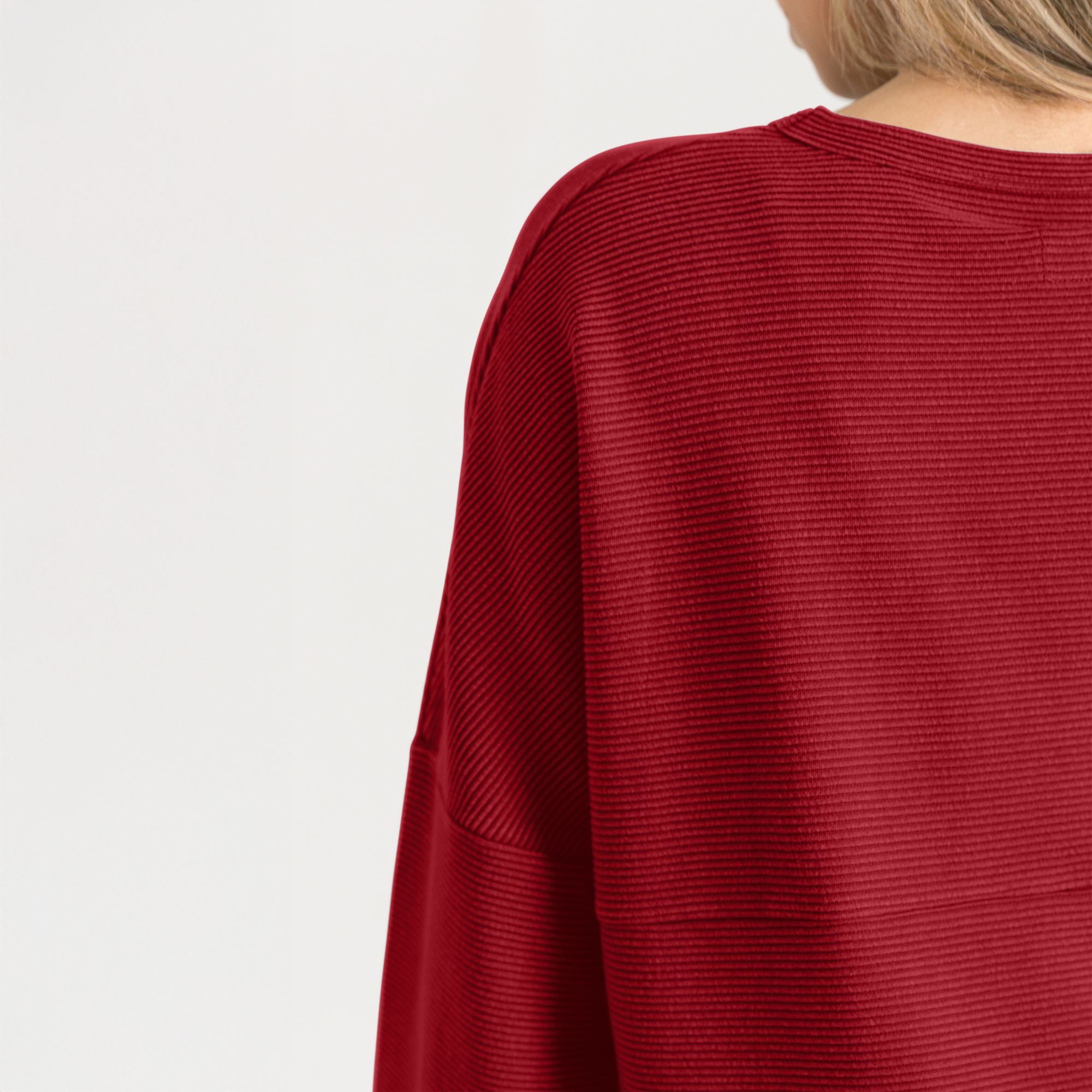 Gameday Couture Women's Indiana Hoosiers Red Washed Corded Crewneck Sweatshirt product image