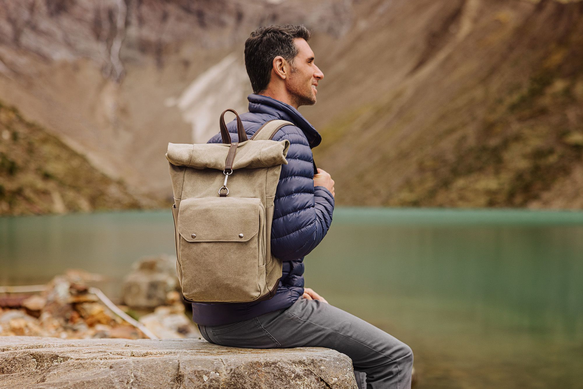 Picnic Time Carmel Roll Top Backpack Cooler product image