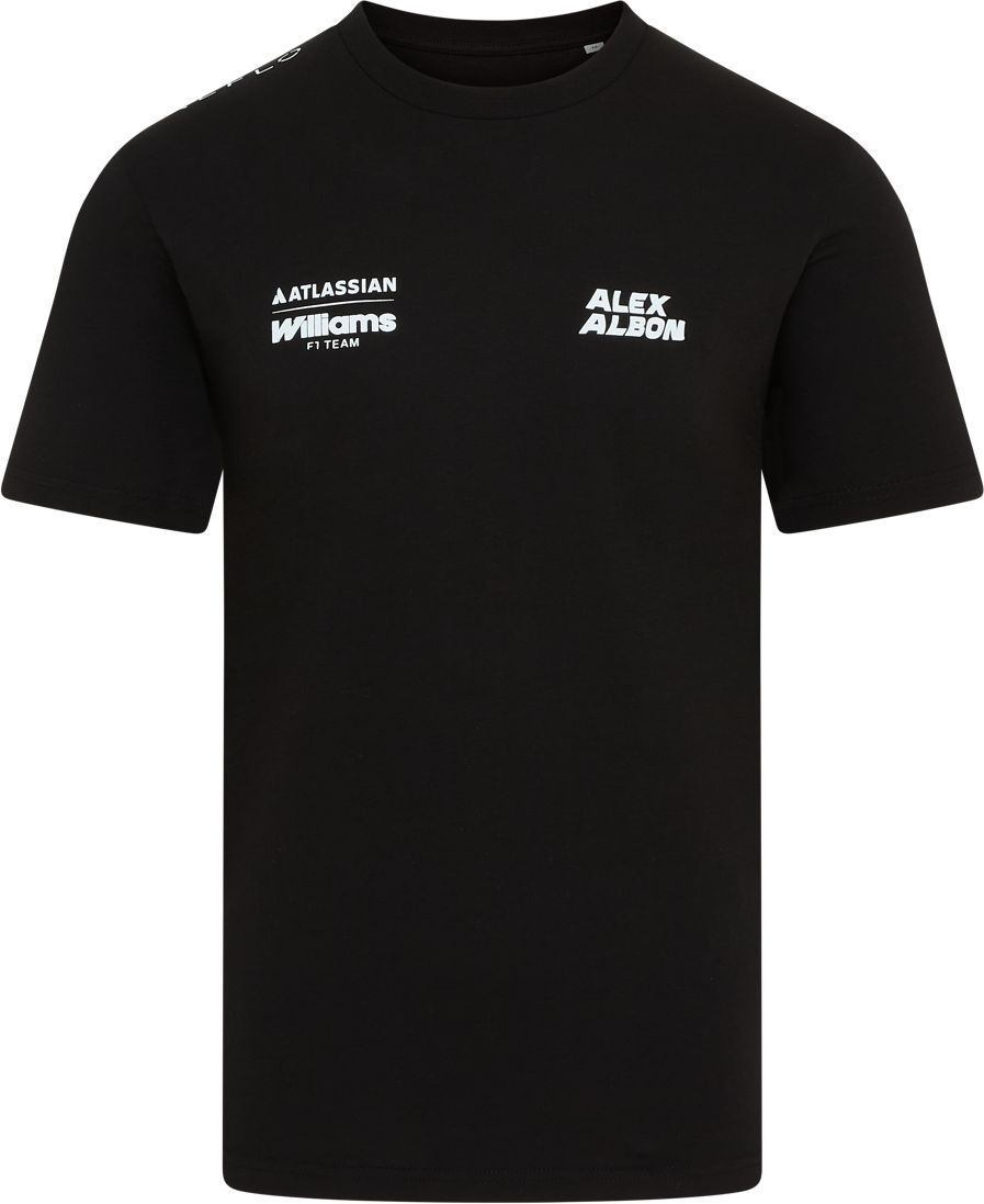 Reflo Men's F1 Williams Racing Alexander Albon Black T-Shirt product image