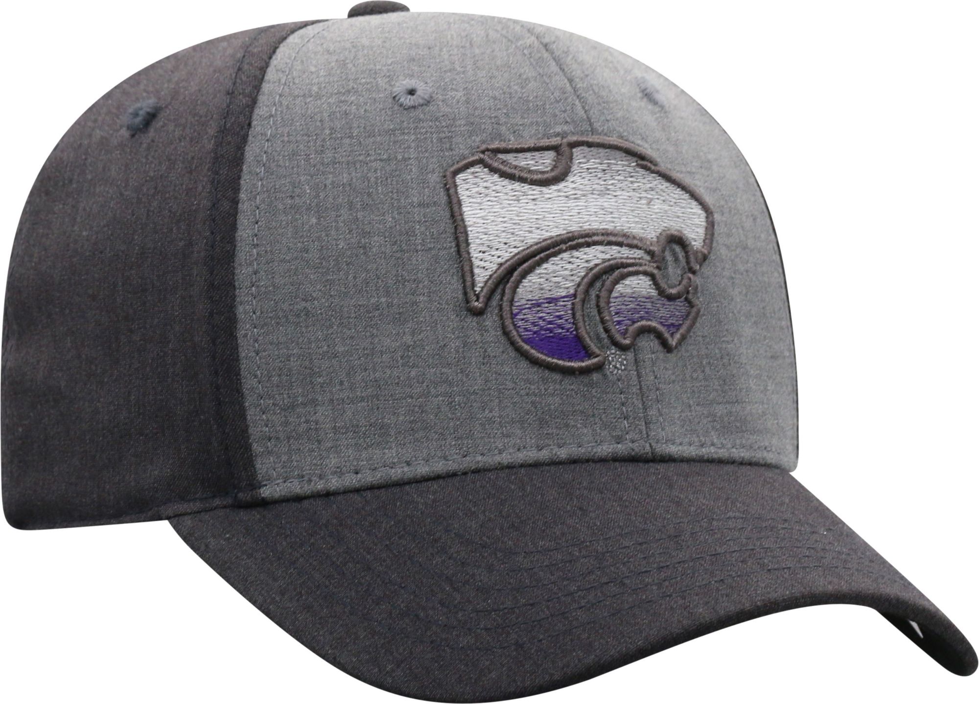 Top of the World Men's Kansas State Wildcats Grey Powertrip 1Fit Flex Hat product image