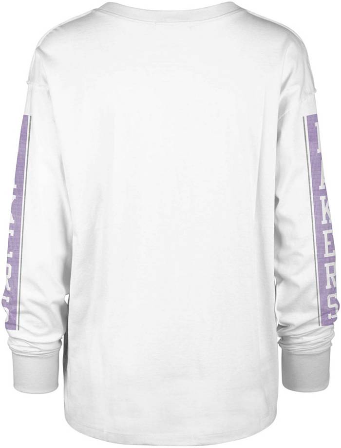 47 Women's 2022-23 City Edition Los Angeles Lakers White Long Sleeve T-Shirt